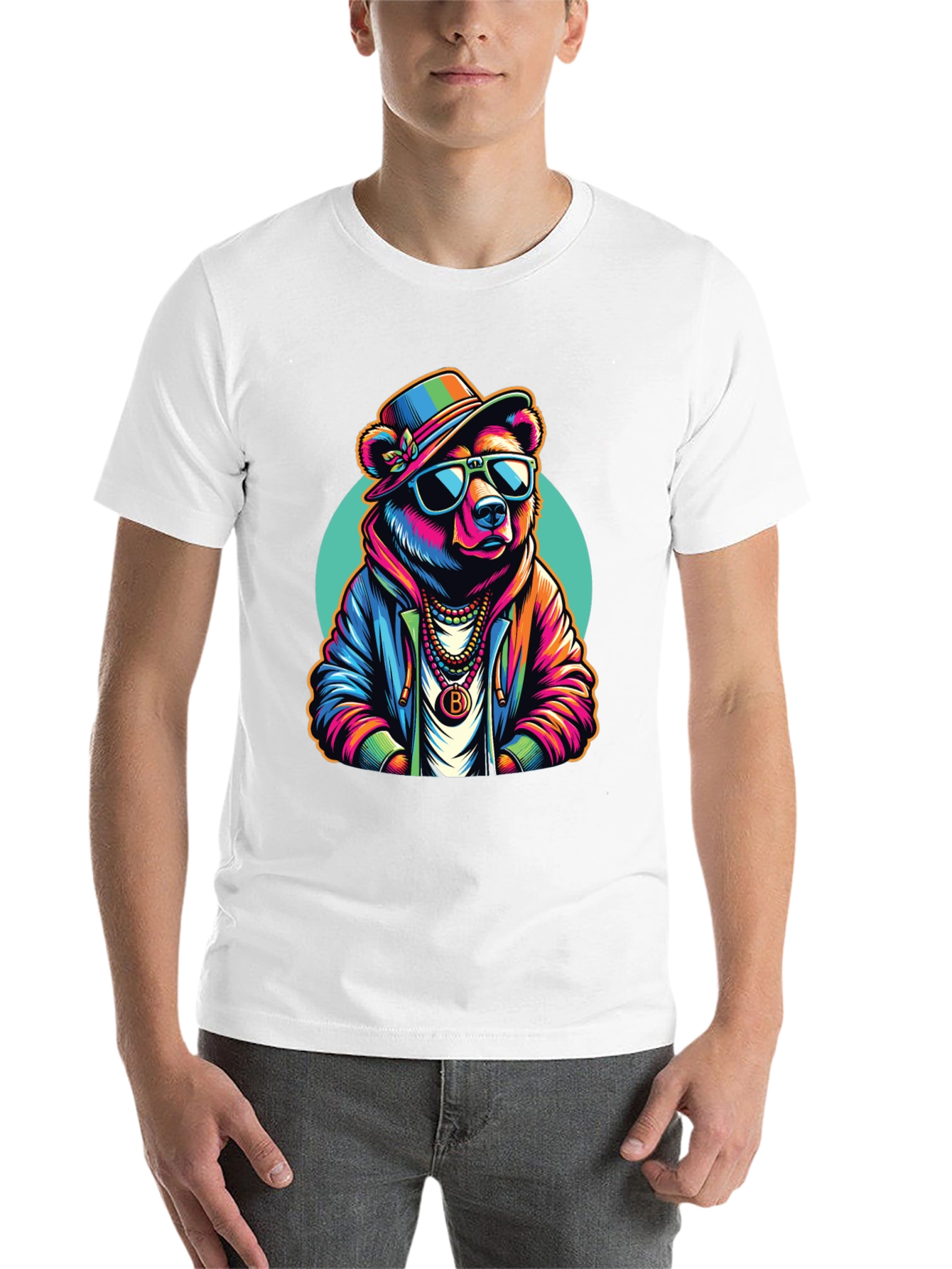 Black Cool Bear Graphic T-Shirt - Stylish & Unique Design view 14