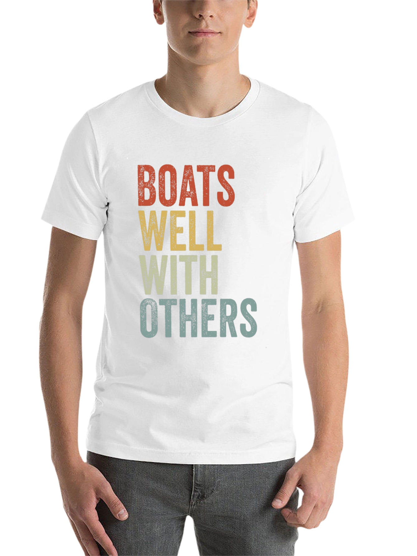 Boats Well With Others Graphic T-Shirt - 14