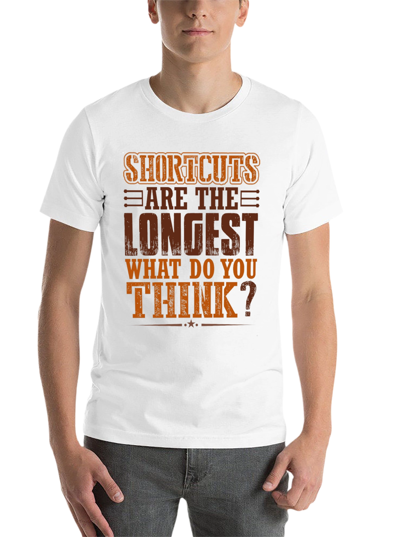 Black Shortcuts Are The Longest T-Shirt view 14