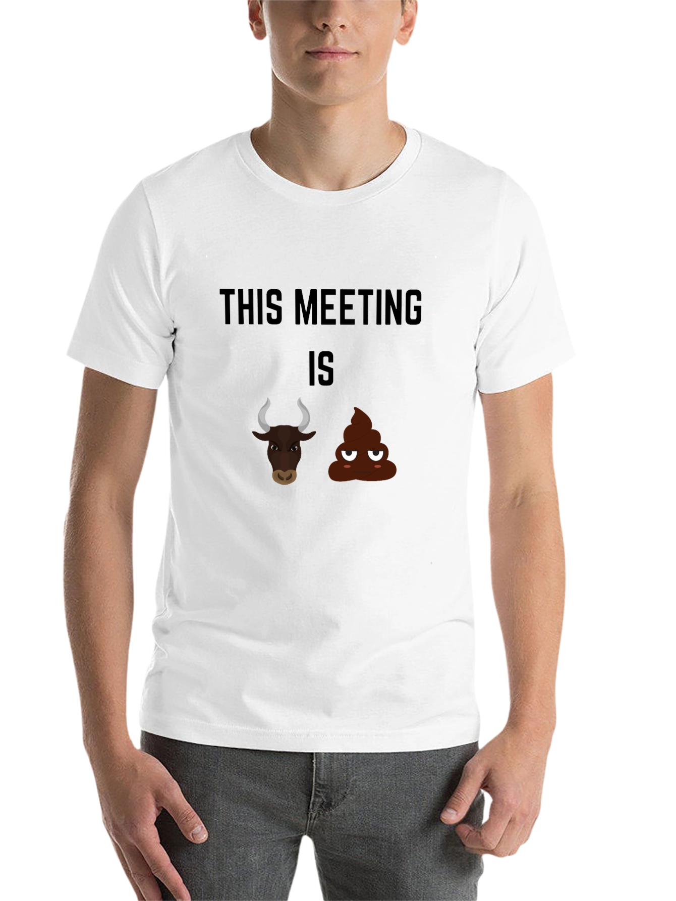 Black Funny 'This Meeting is Bullshit' Graphic Tee view 14