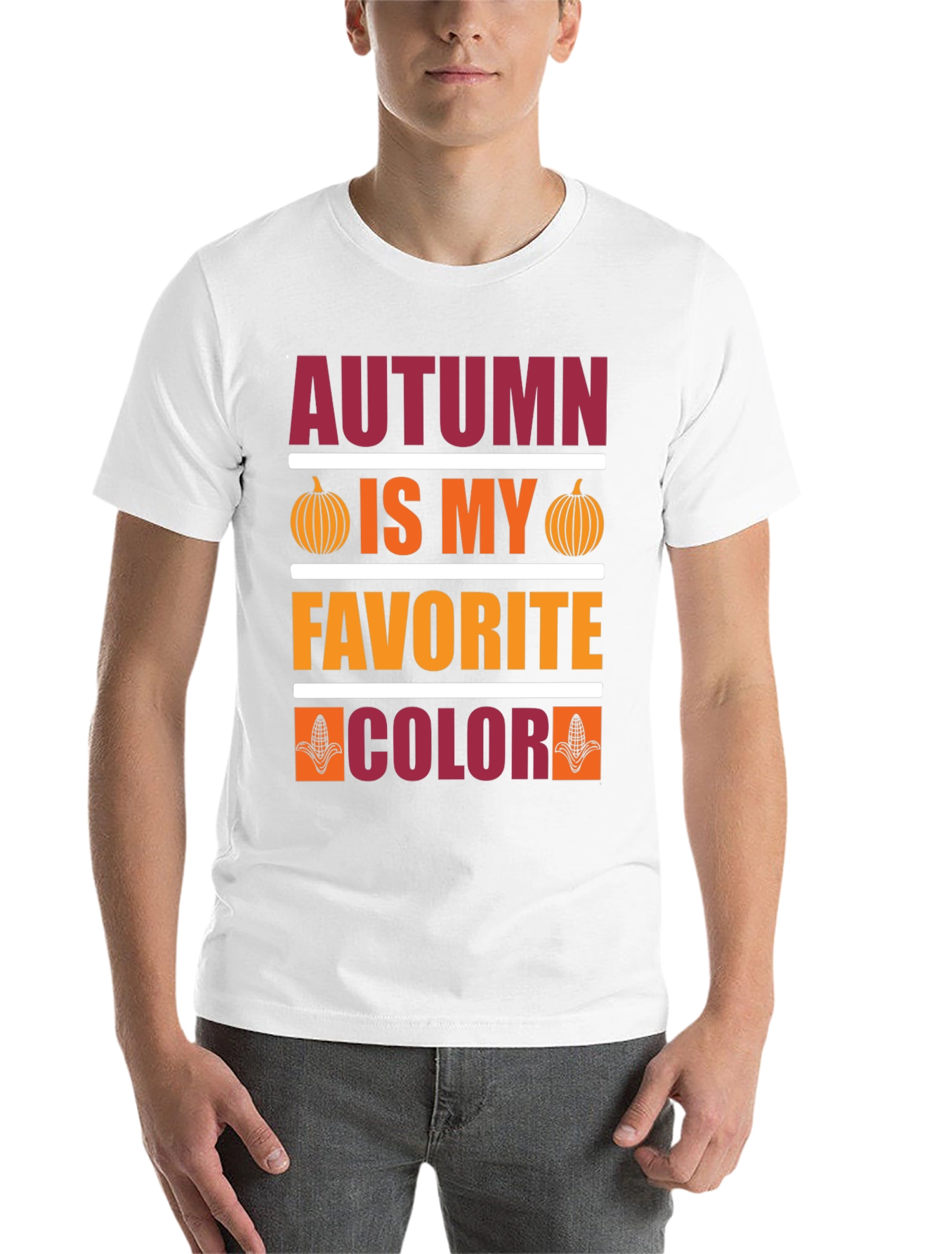 Black Autumn Is My Favorite Color T-Shirt view 14