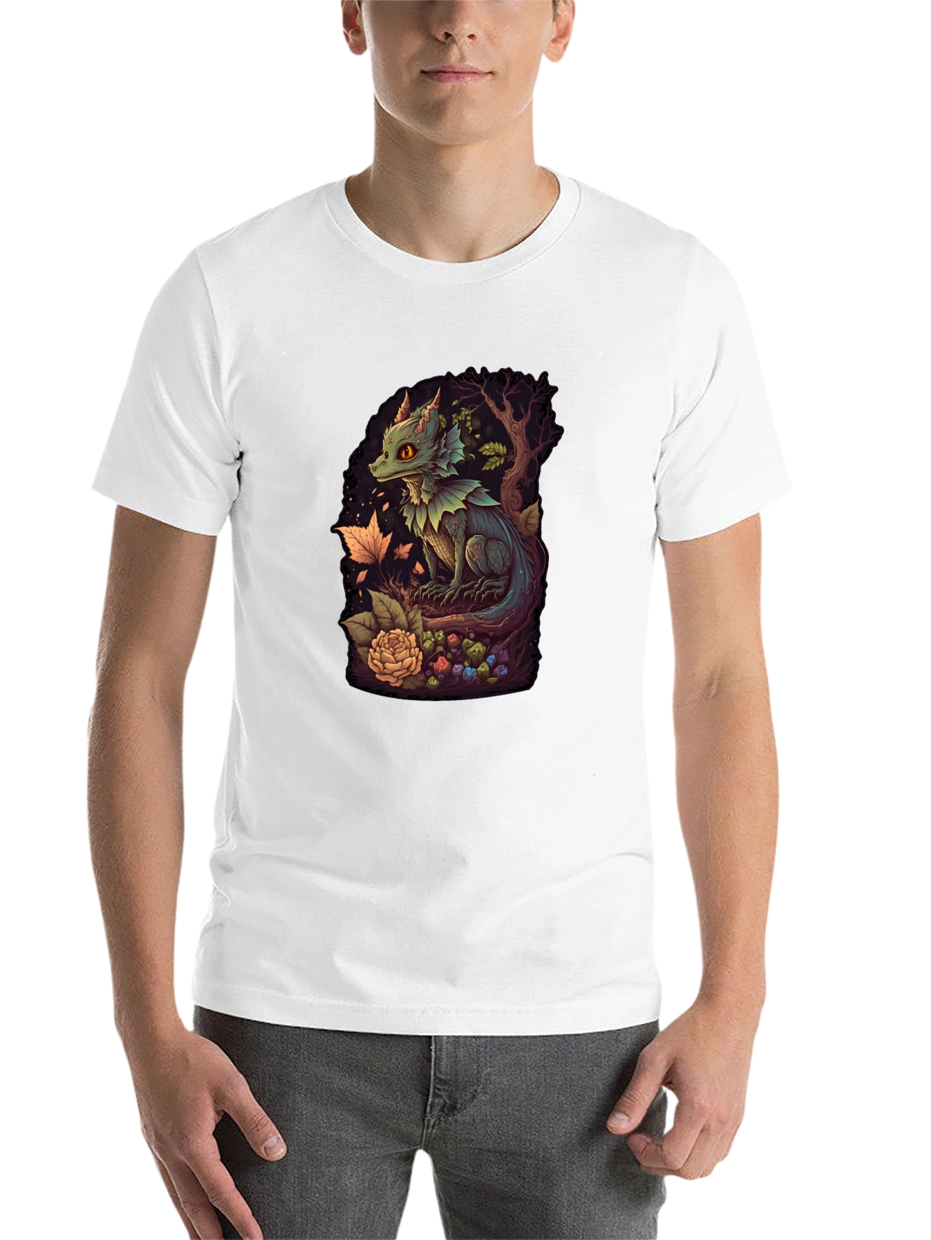 Black Dragon Graphic Tee - Unique Fantasy Design view 14