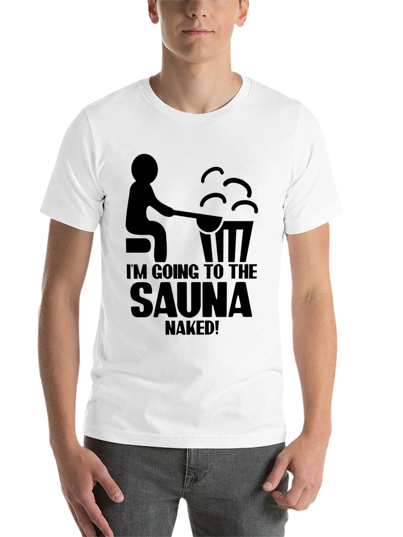 Black Sauna Humor T-Shirt view 14