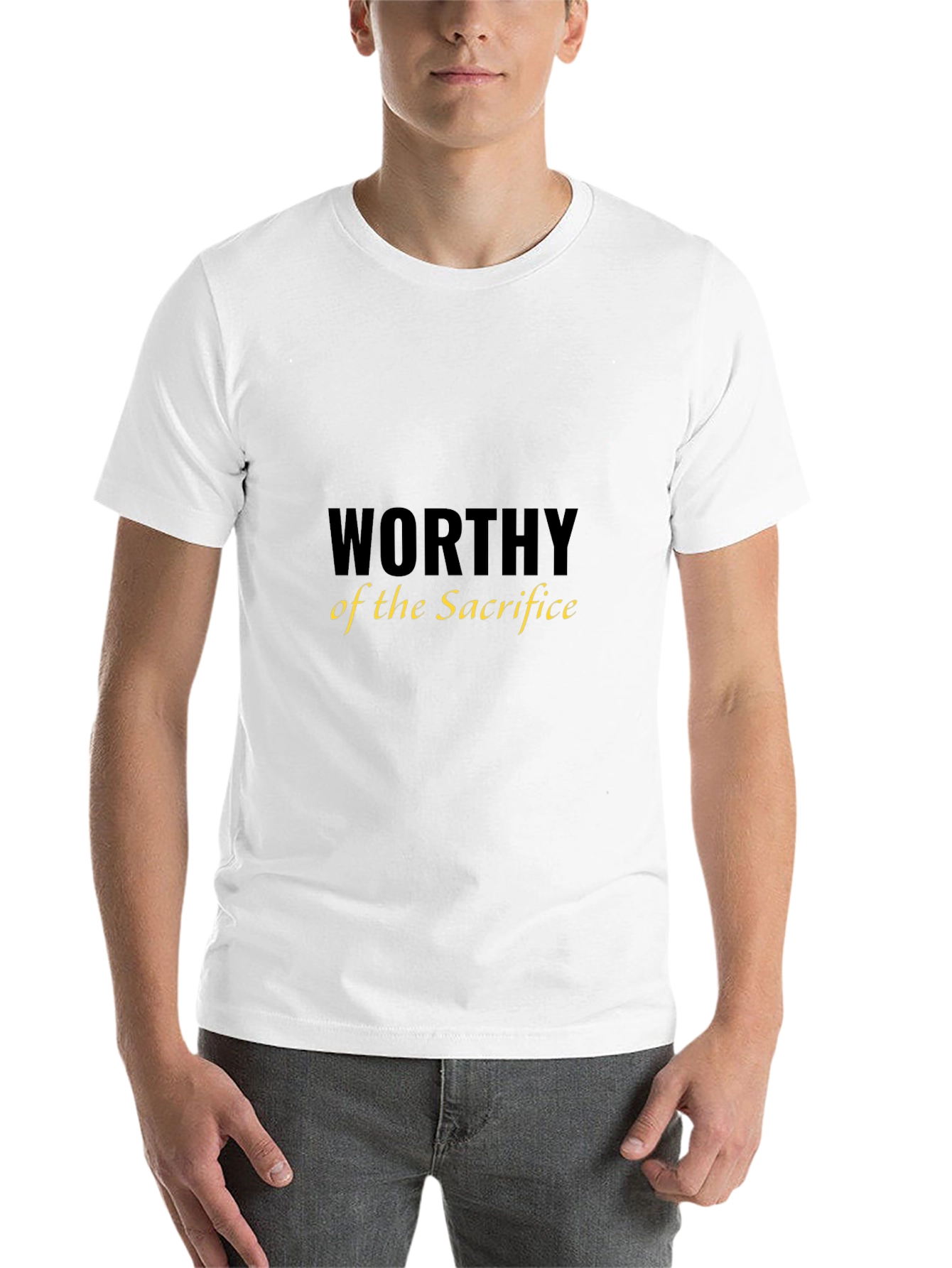 Black Worthy of the Sacrifice Black T-Shirt view 14