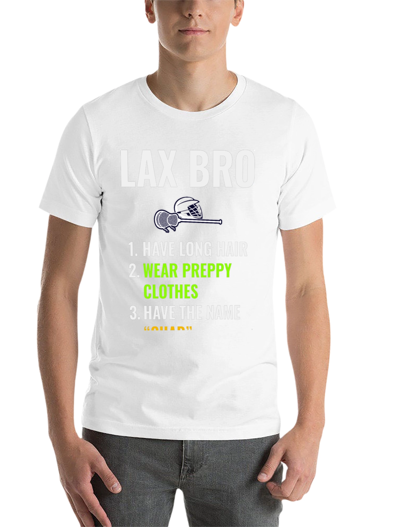 Black LAX BRO T-Shirt | Lacrosse Inspired Tee view 14