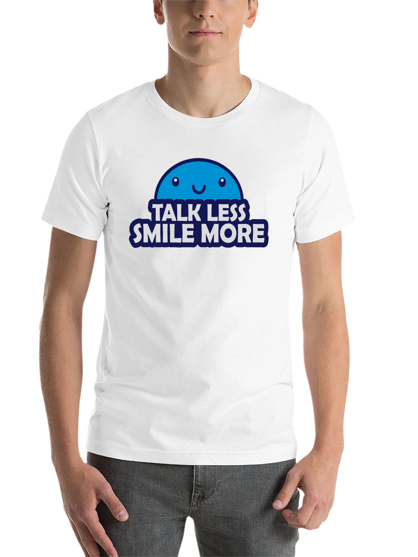 Black Talk Less Smile More T-Shirt - Positive Vibes Tee view 14