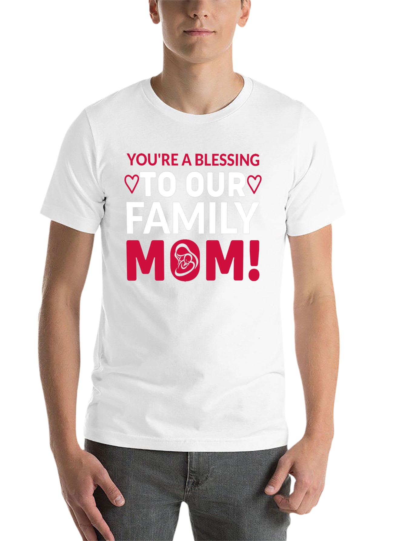 Black You're A Blessing Mom T-Shirt view 14
