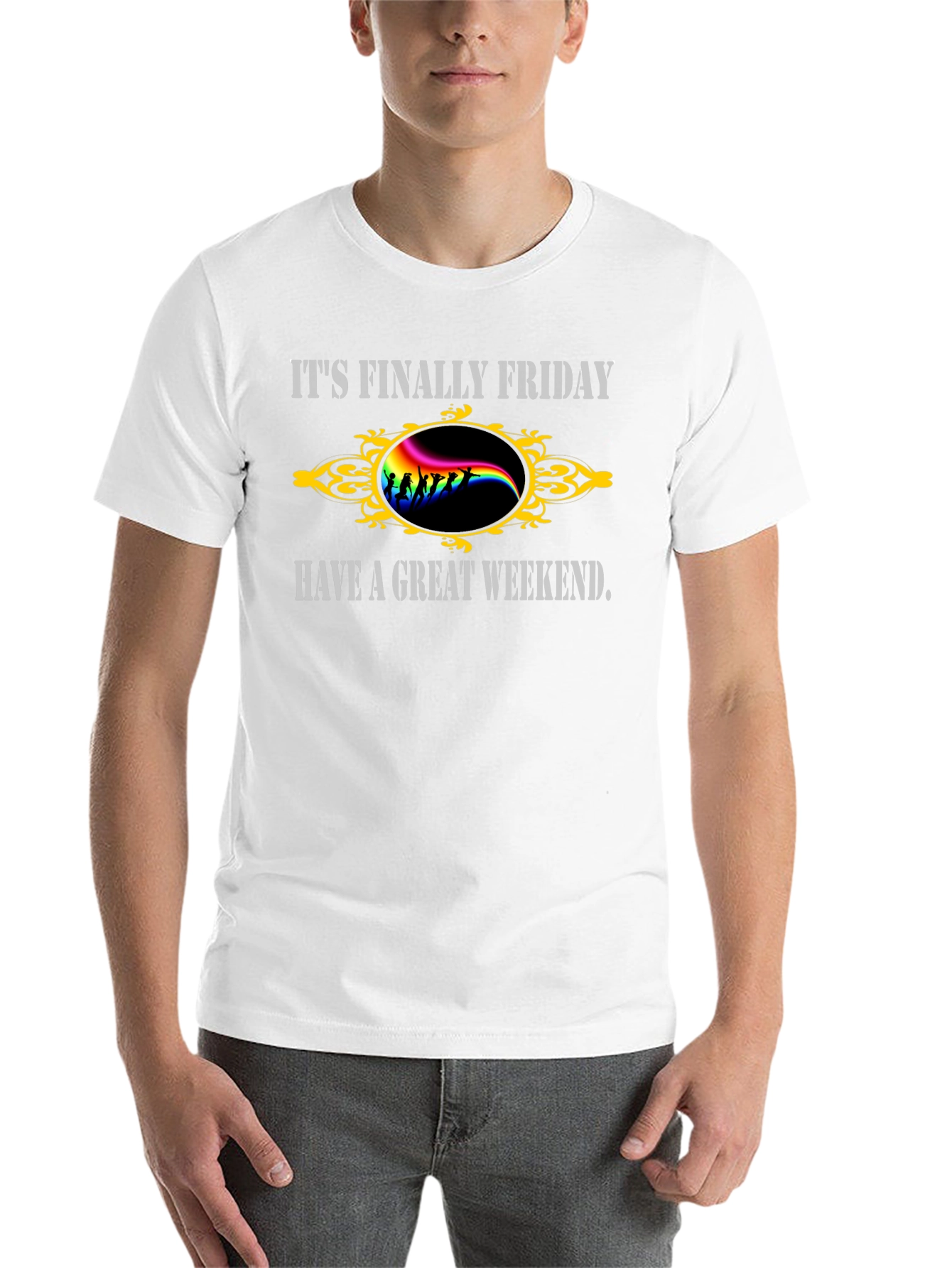 Black It's Finally Friday T-Shirt view 14