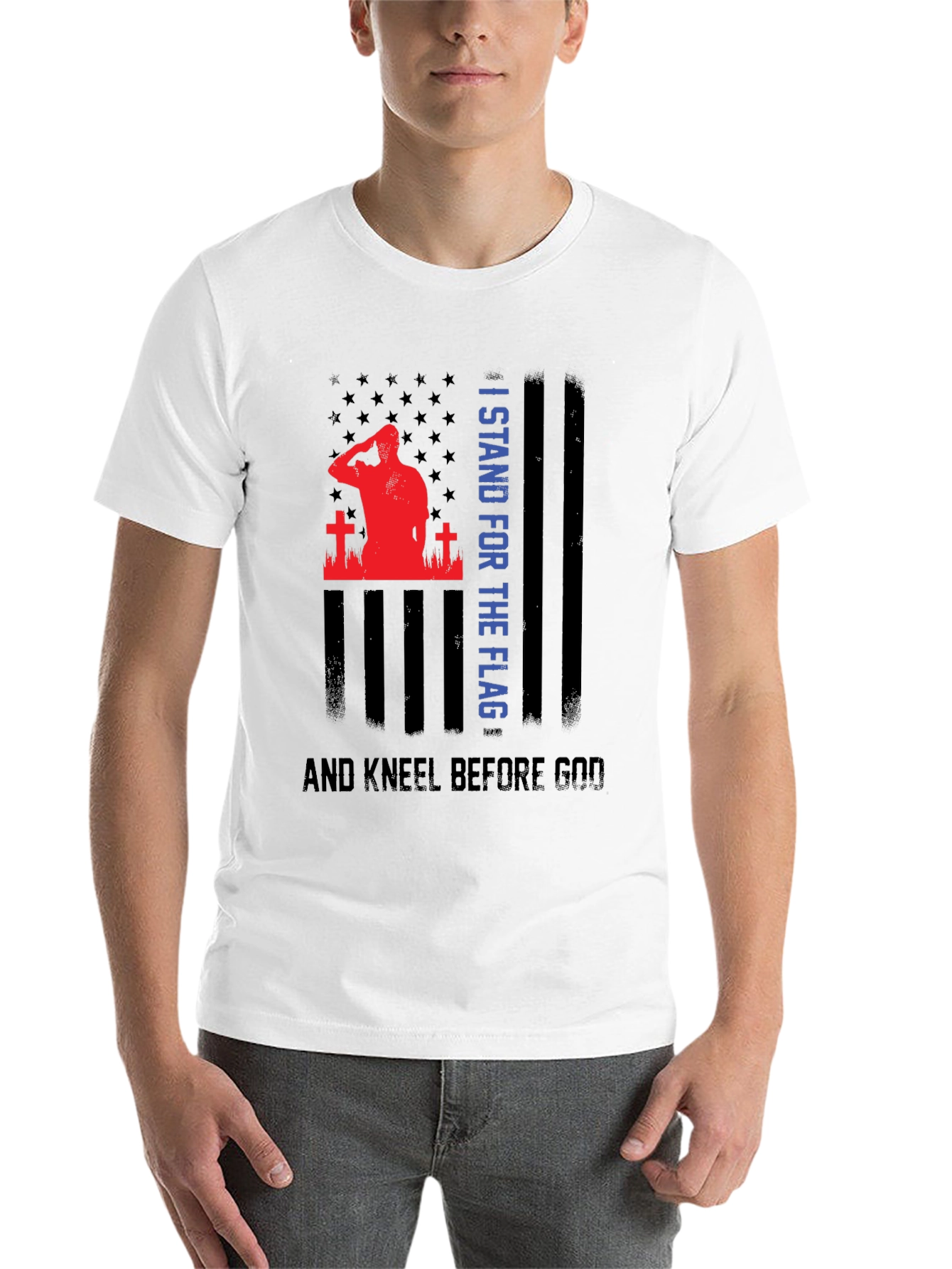 I Stand For The Flag Graphic T-Shirt - 14