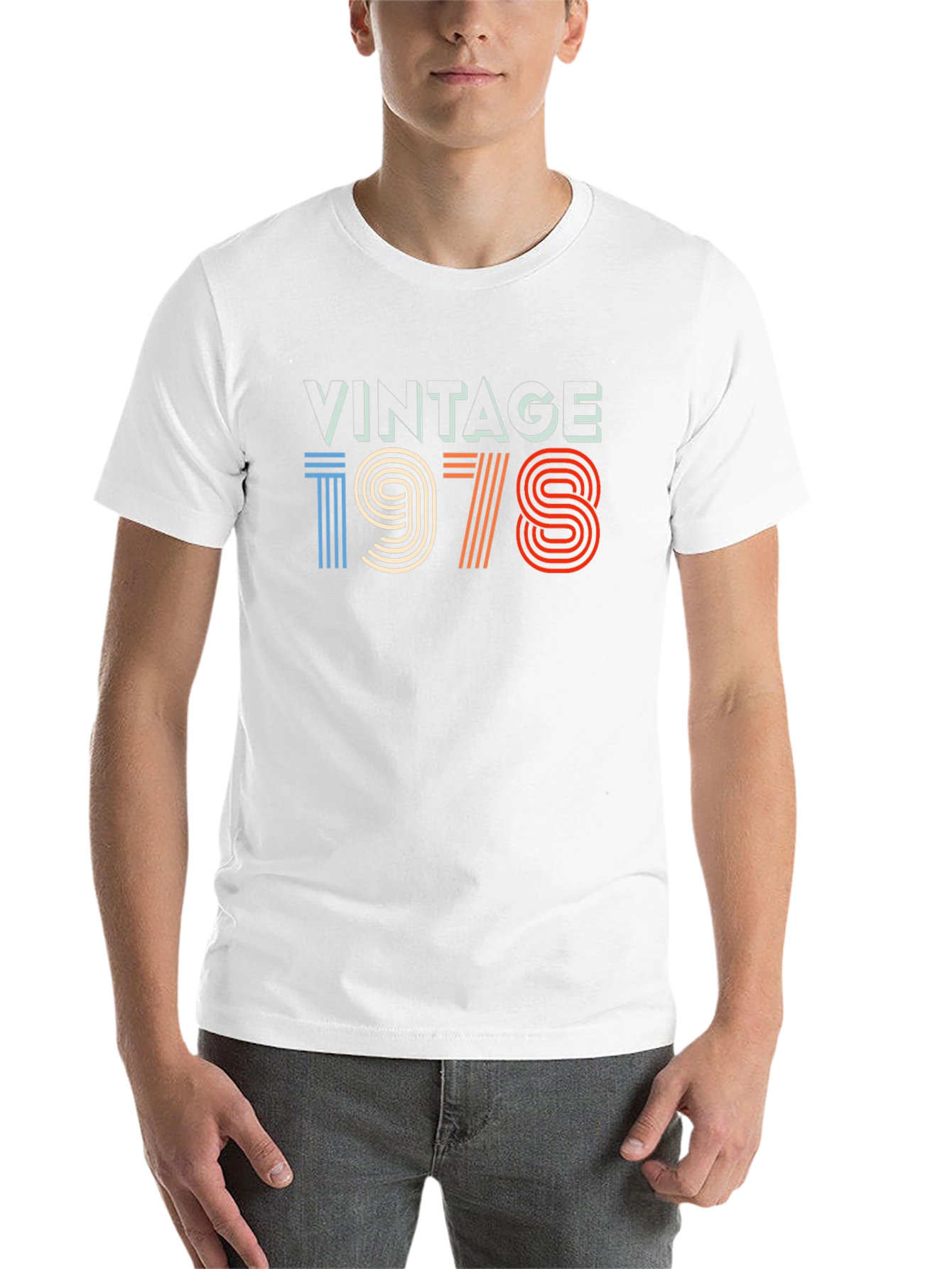 Black Vintage 1978 Graphic Tee - Retro Birthday T-Shirt view 14
