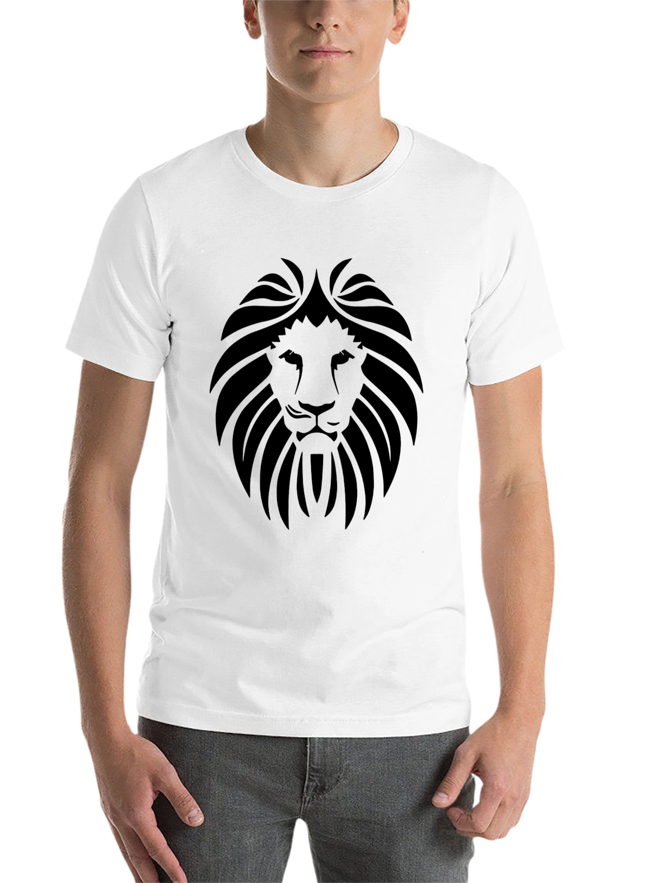 Black Black Lion Graphic Tee - Men's Fashion view 14