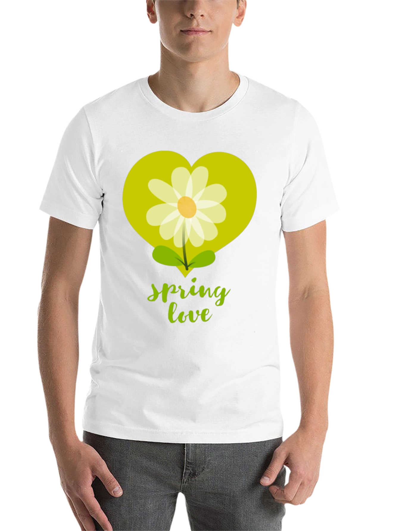 Black Spring Love T-Shirt - Floral Heart Graphic Tee view 14