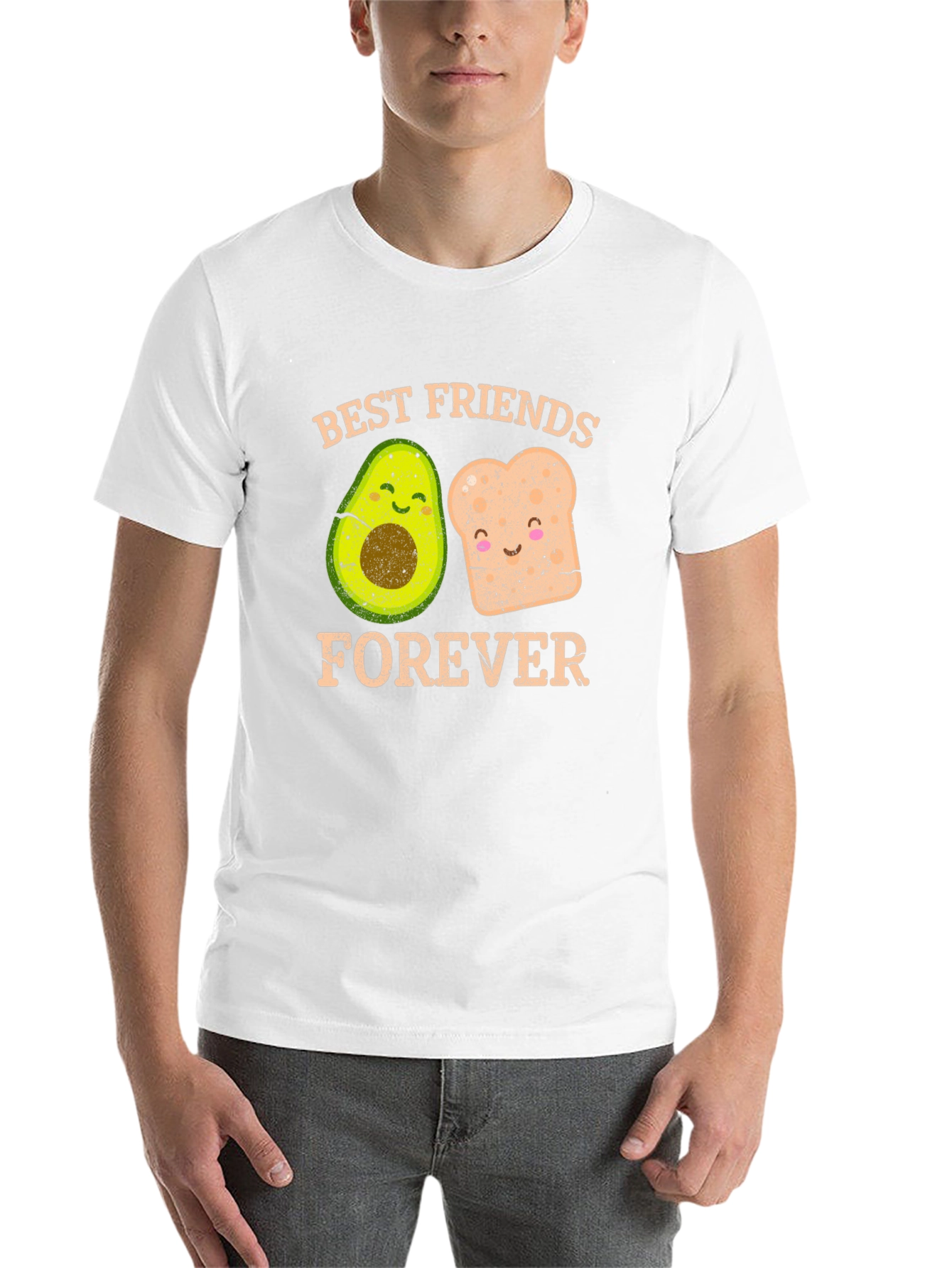 Black Best Friends Forever Avocado and Toast Graphic Tee view 14