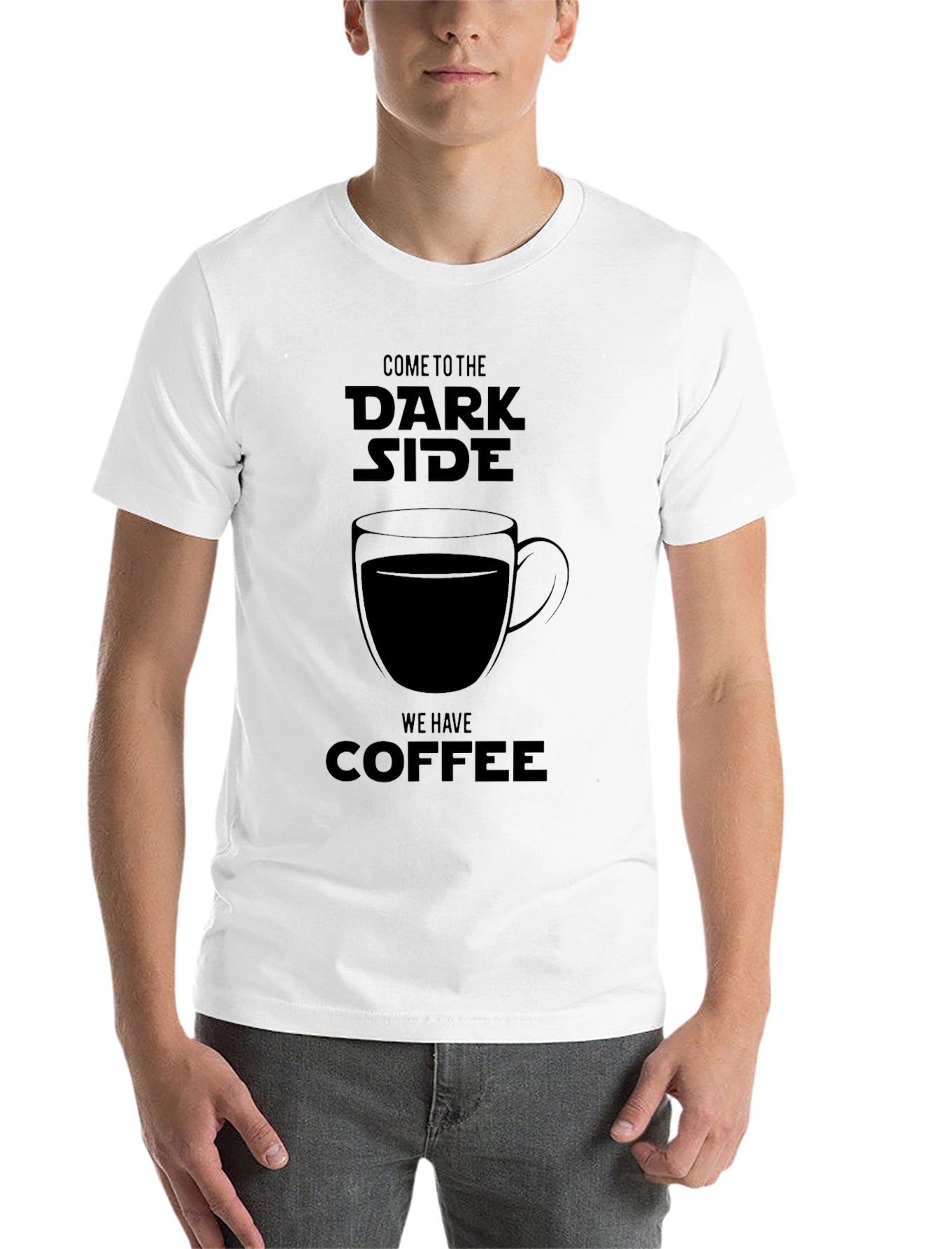 Black Dark Side Coffee T-Shirt view 14
