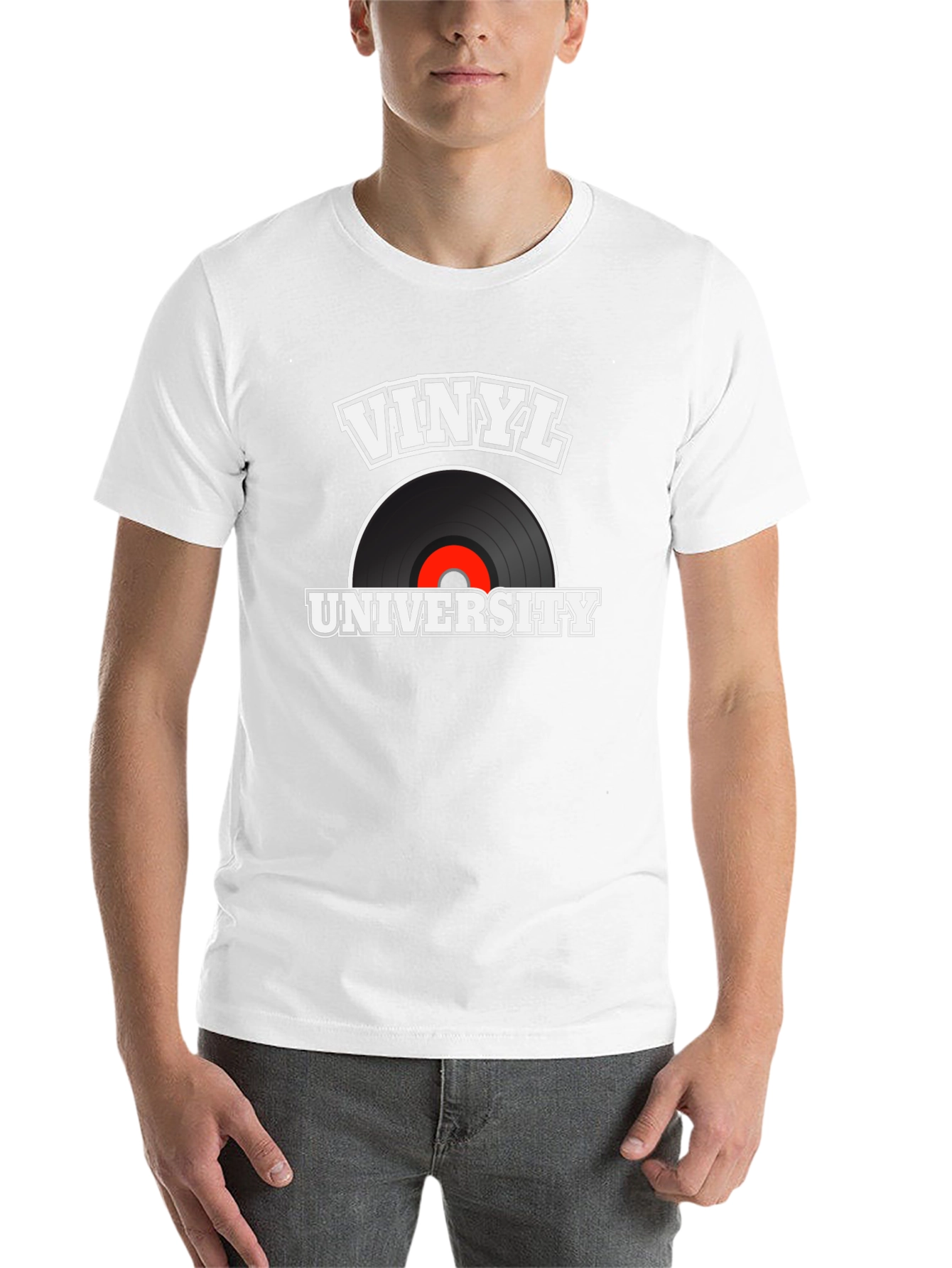 Black Vinyl University Black T-Shirt view 14