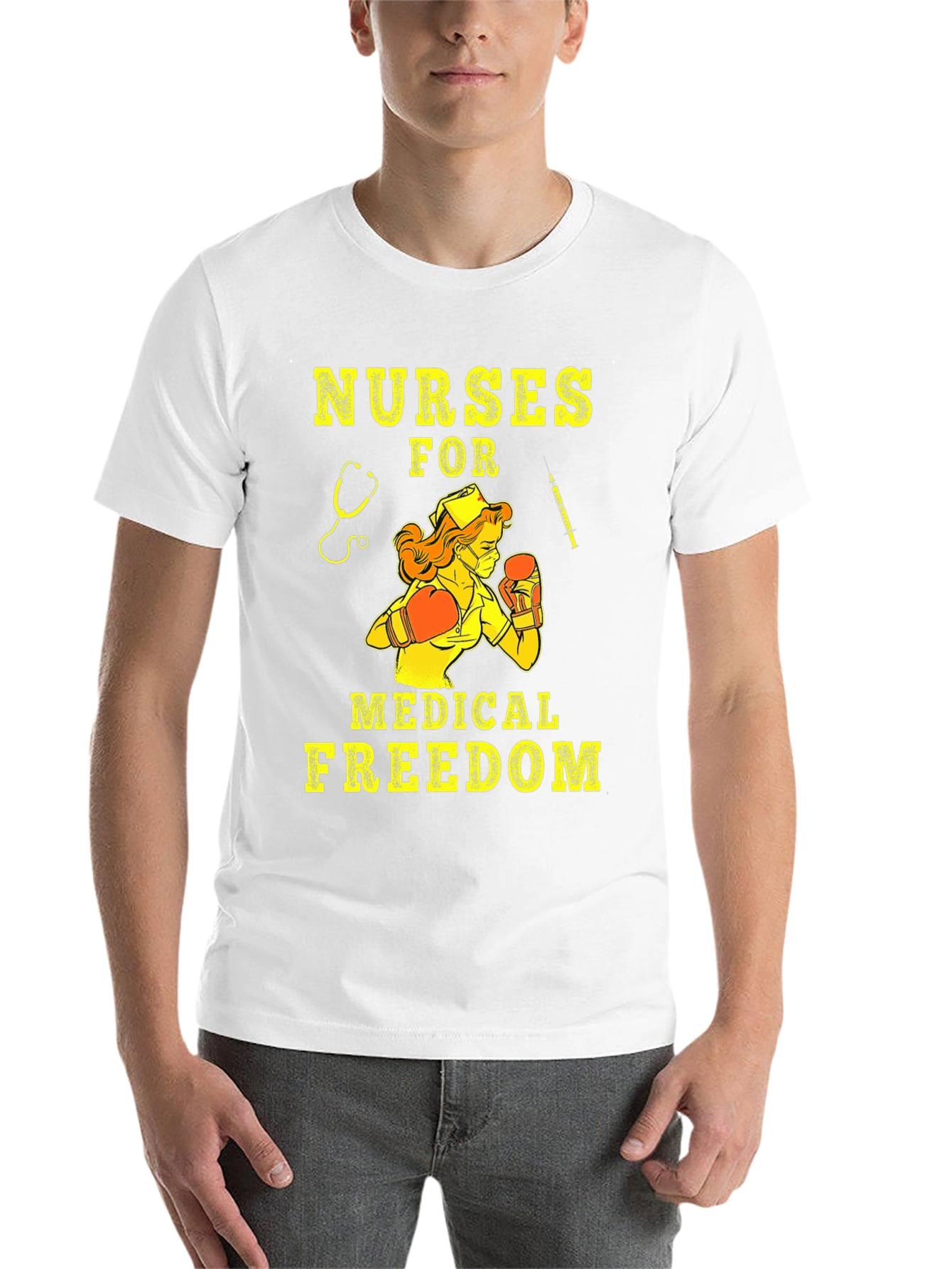 Black Nurses For Medical Freedom T-Shirt view 14