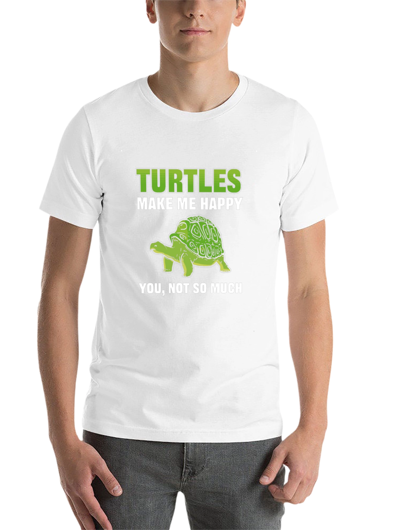 Black Turtles Make Me Happy Graphic Tee view 14