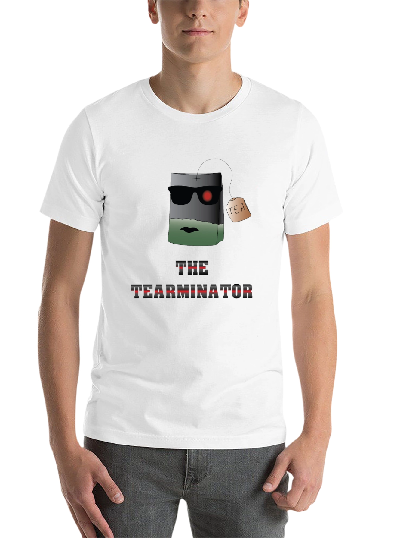 Black The TEARMINATOR Graphic T-Shirt - Funny Tea Lover Tee view 14