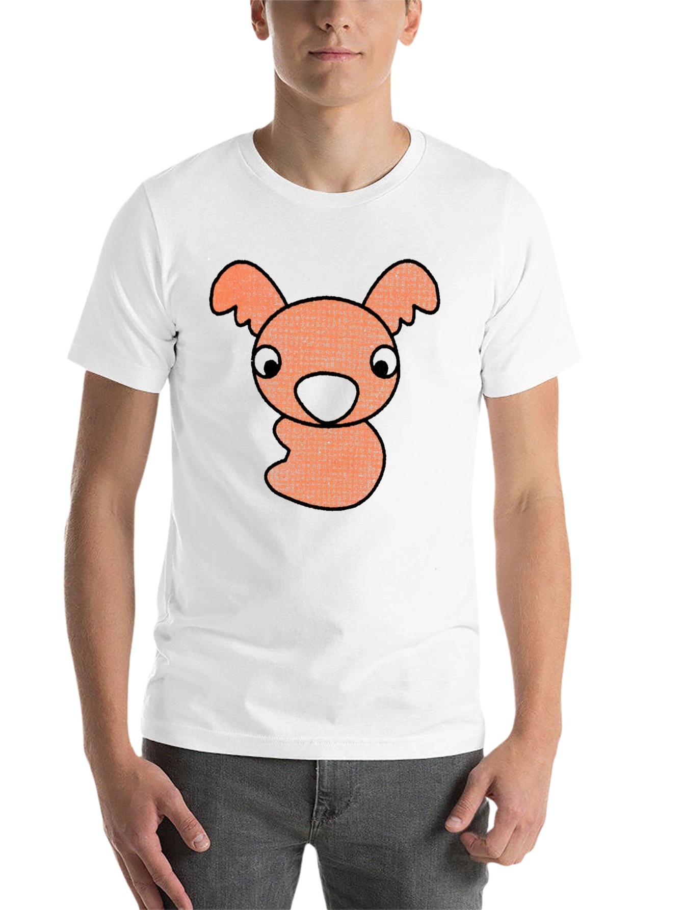 Black Cartoon Koala Graphic T-Shirt - Black view 14