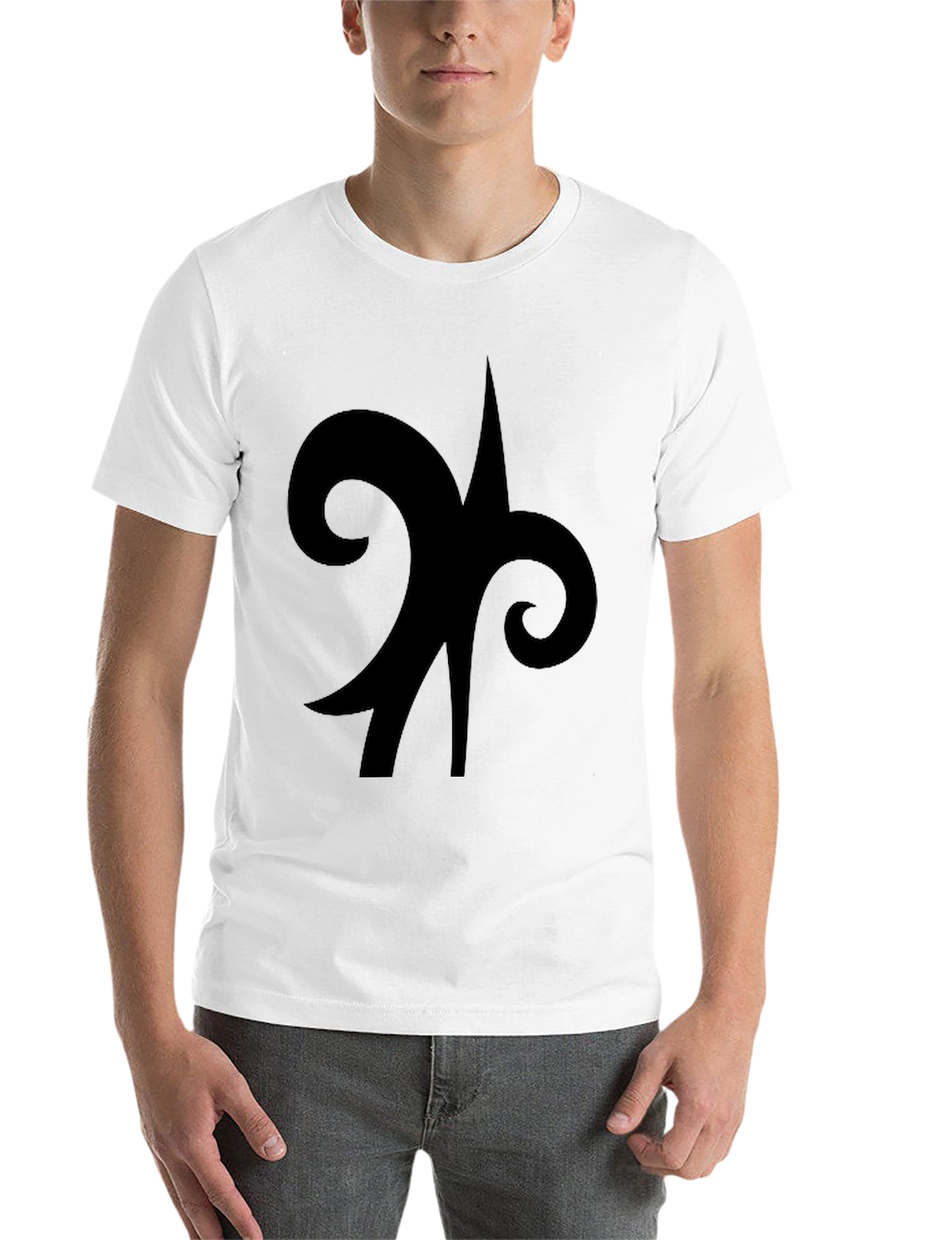 Black Black Symbol Graphic Tee - Casual Cotton Comfort view 14