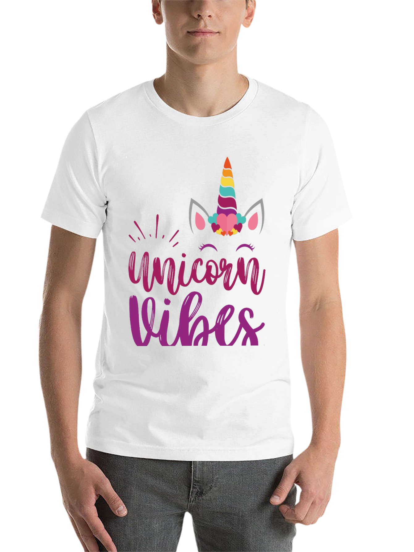 Black Unicorn Vibes Graphic T-Shirt view 14