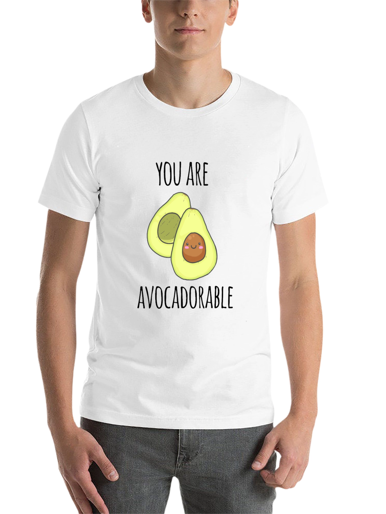 Black You Are Avocadorable T-Shirt - Black view 14