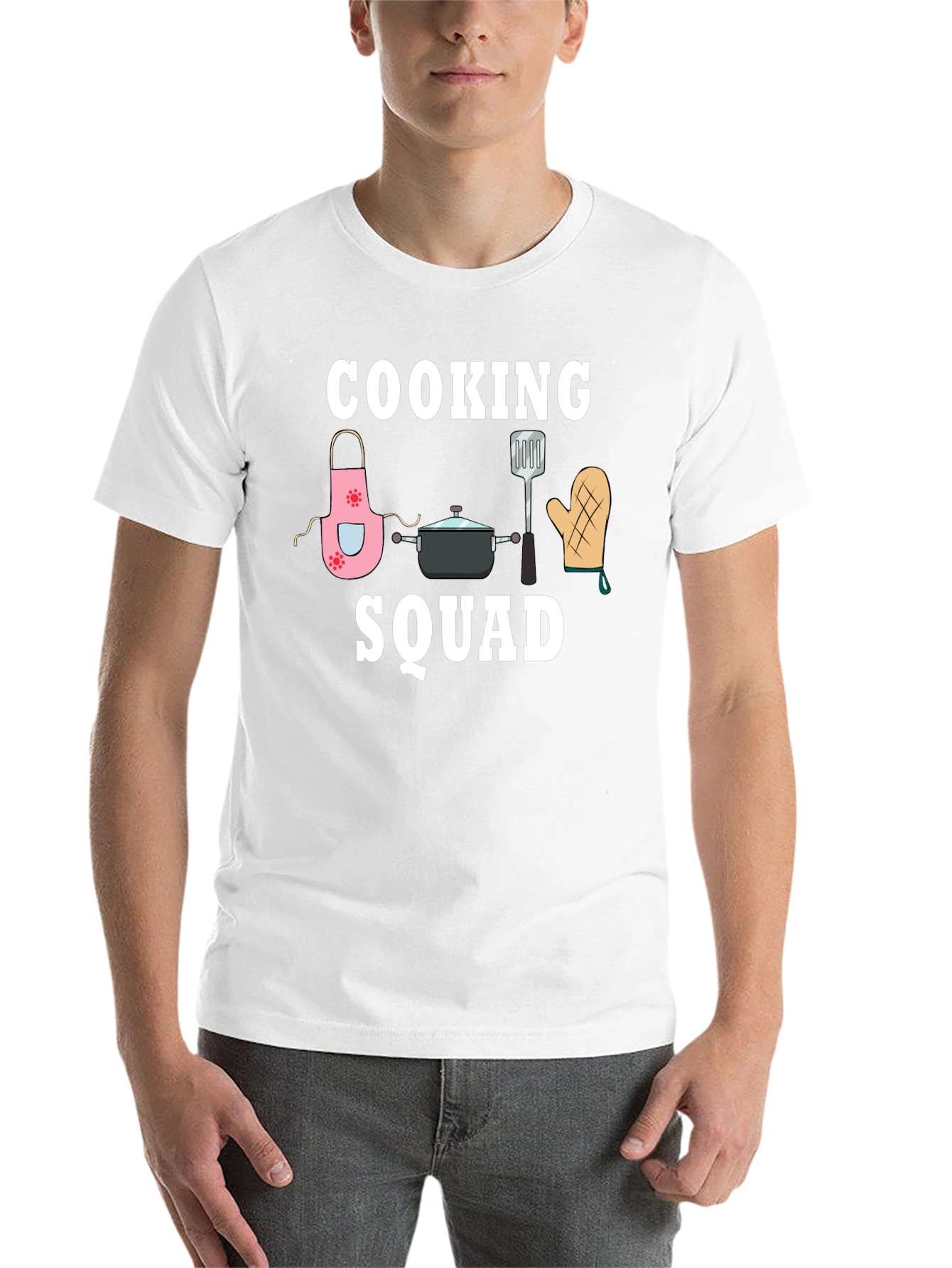 Black Cooking Squad Graphic Tee - Chef Team T-Shirt view 14