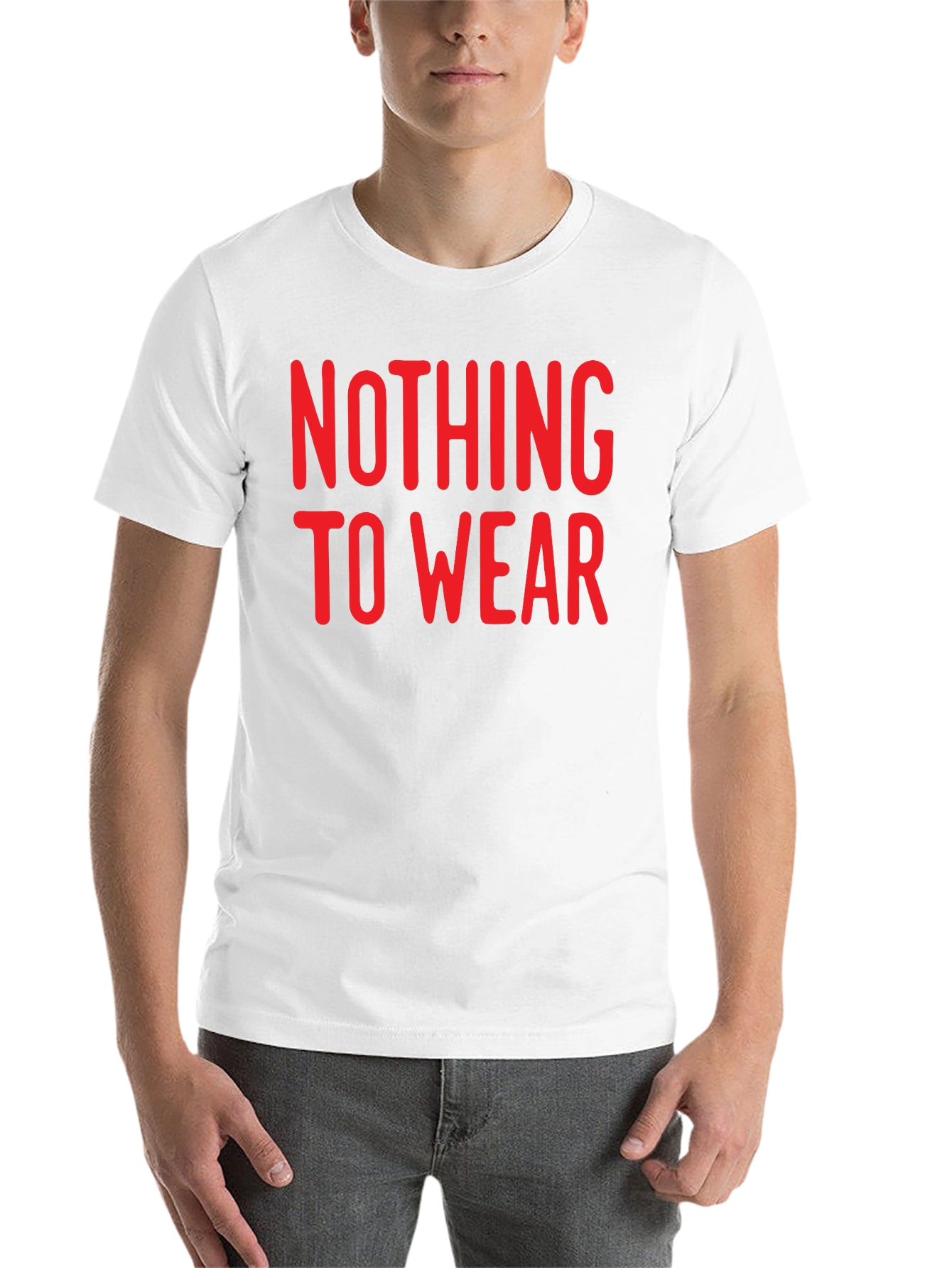 Black Nothing to Wear Graphic Tee - Black view 14