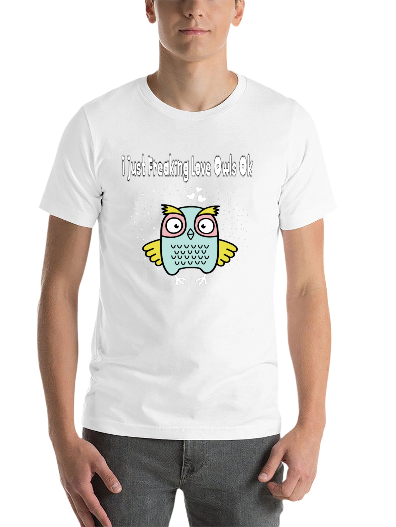 Black I Just Freaking Love Owls T-Shirt view 14