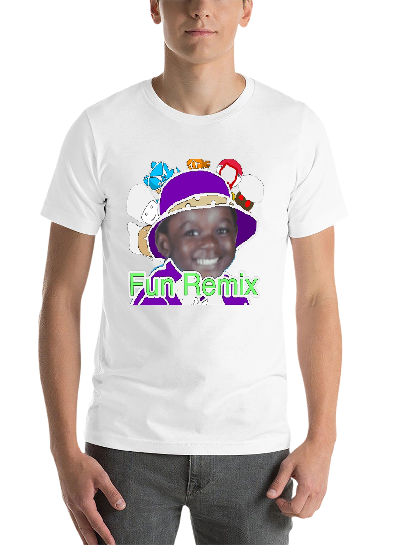 Black Fun Remix Graphic T-Shirt view 14