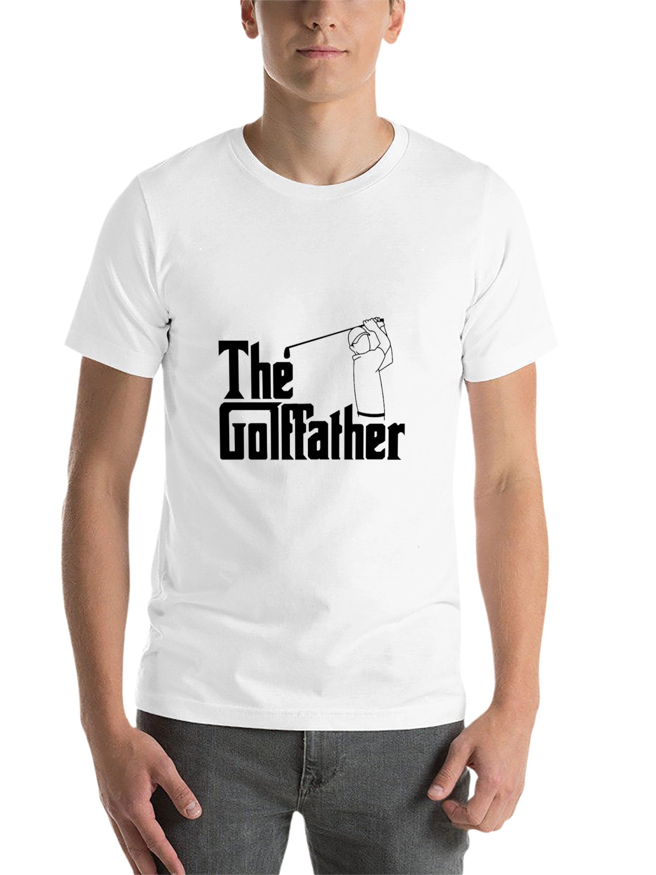 Black The Golfather T-Shirt - Golfing Humor Tee view 14