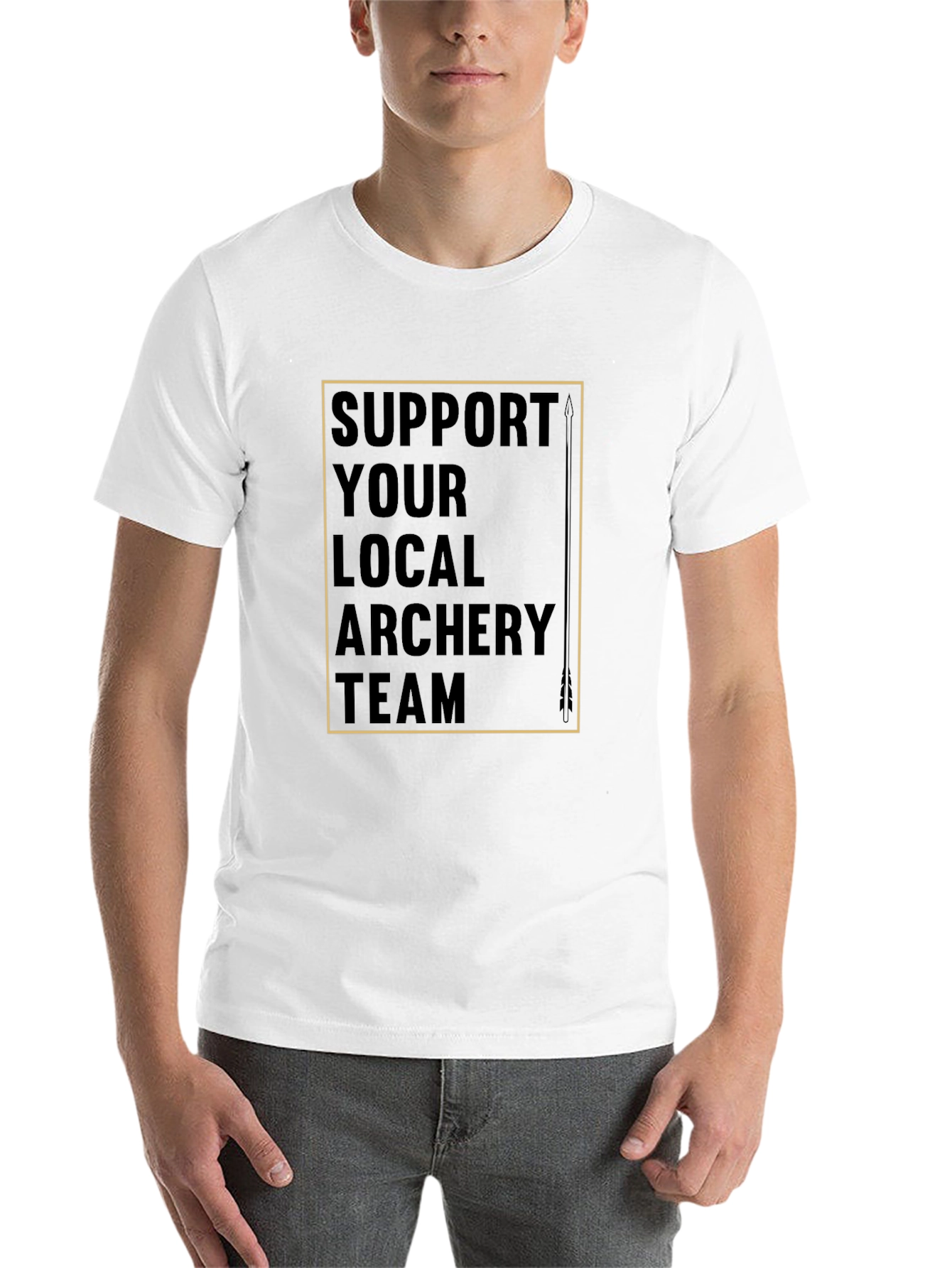 Black Archery Team Support T-Shirt view 14
