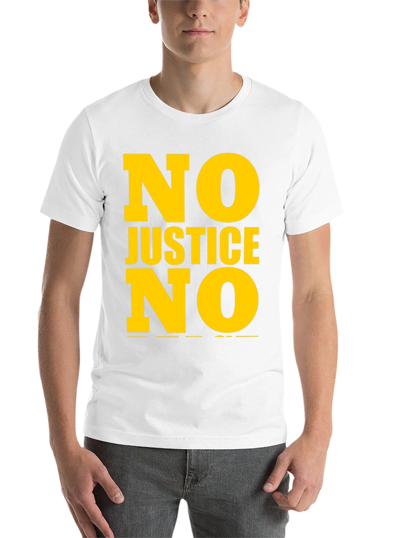 Black No Justice No Peace Graphic Tee view 14