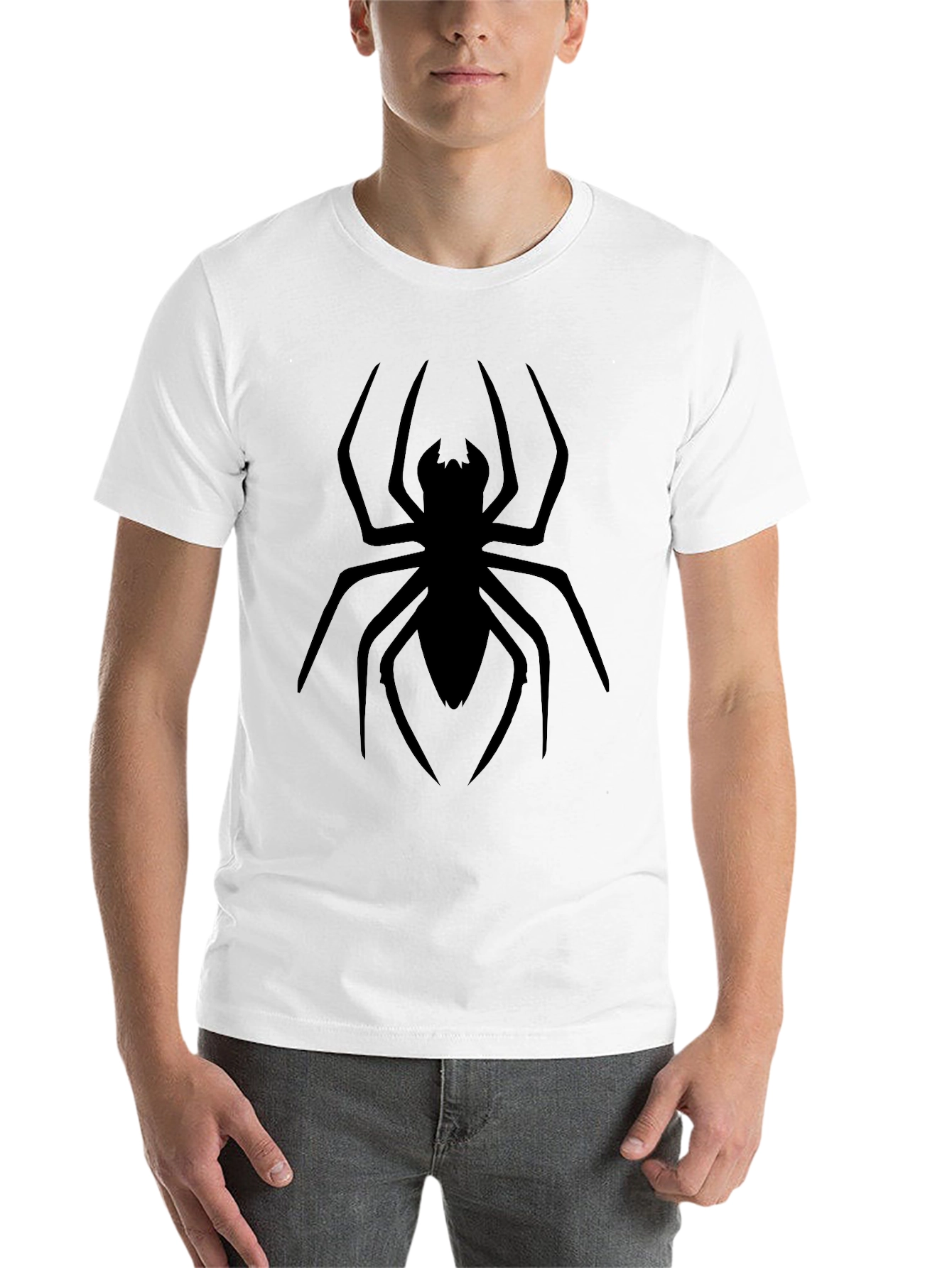 Black Spider Graphic Black T-Shirt view 14
