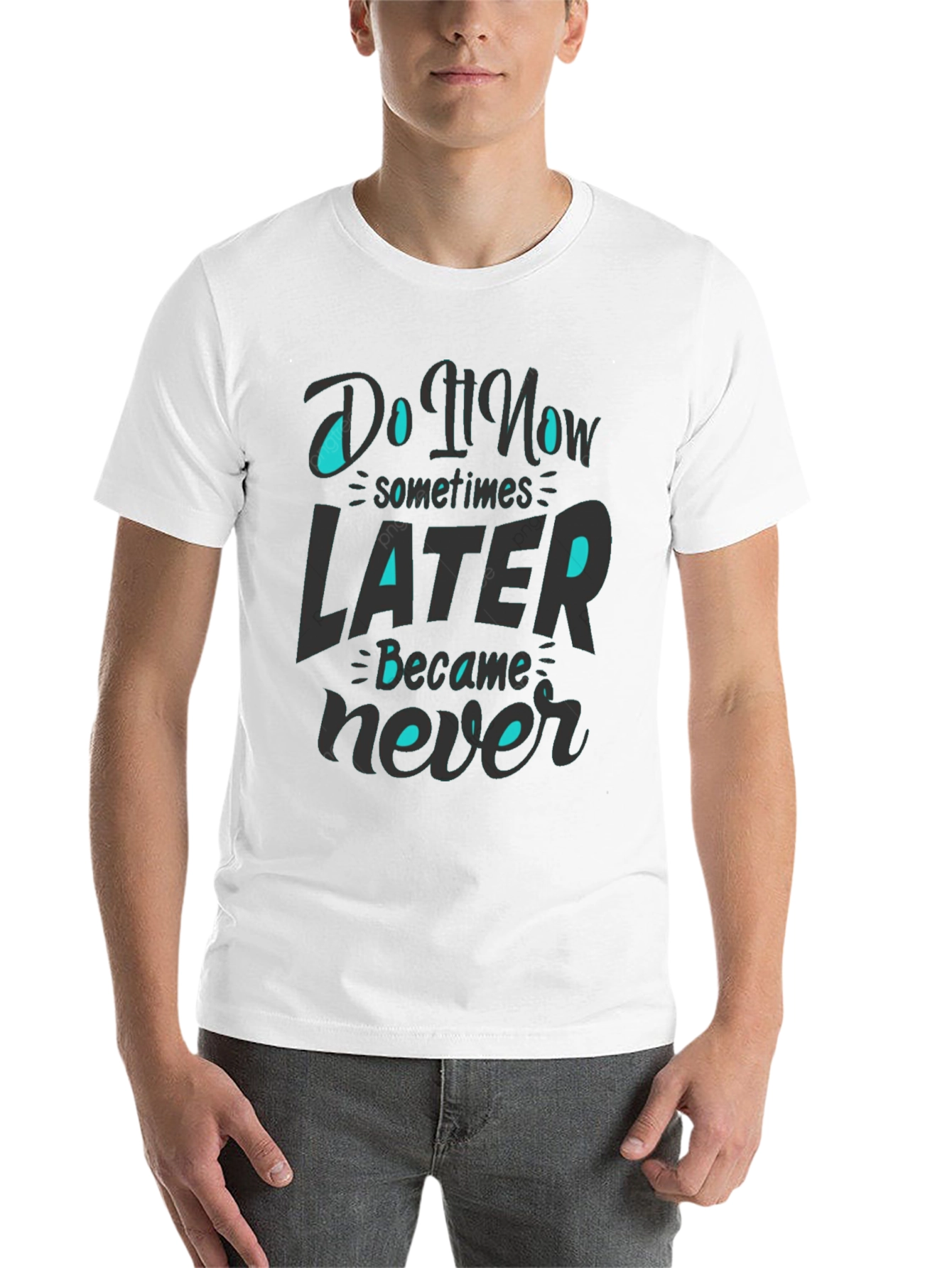 Black Do it Now T-Shirt view 14
