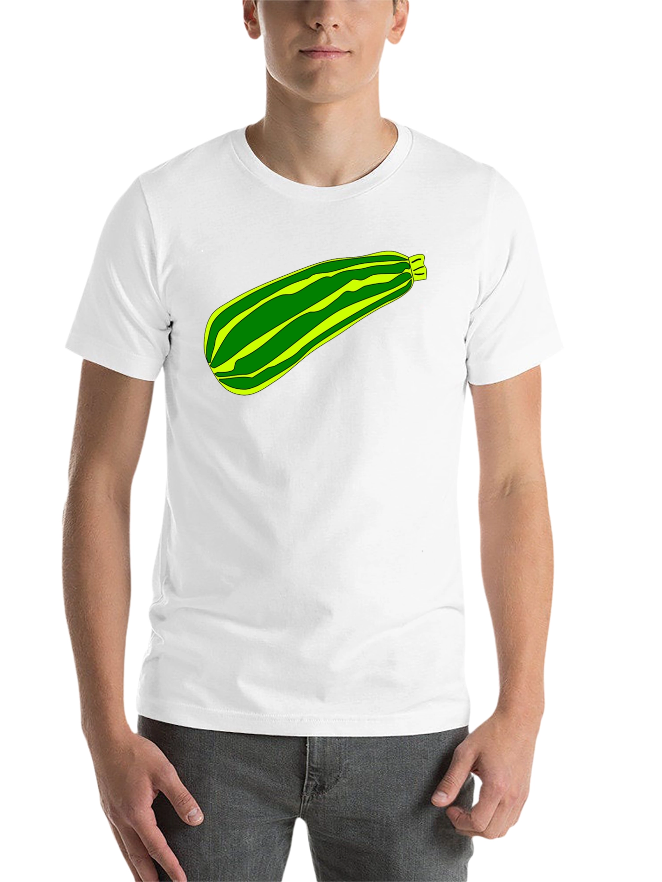 Zucchini Graphic Tee -  Unique Veggie Print - 14