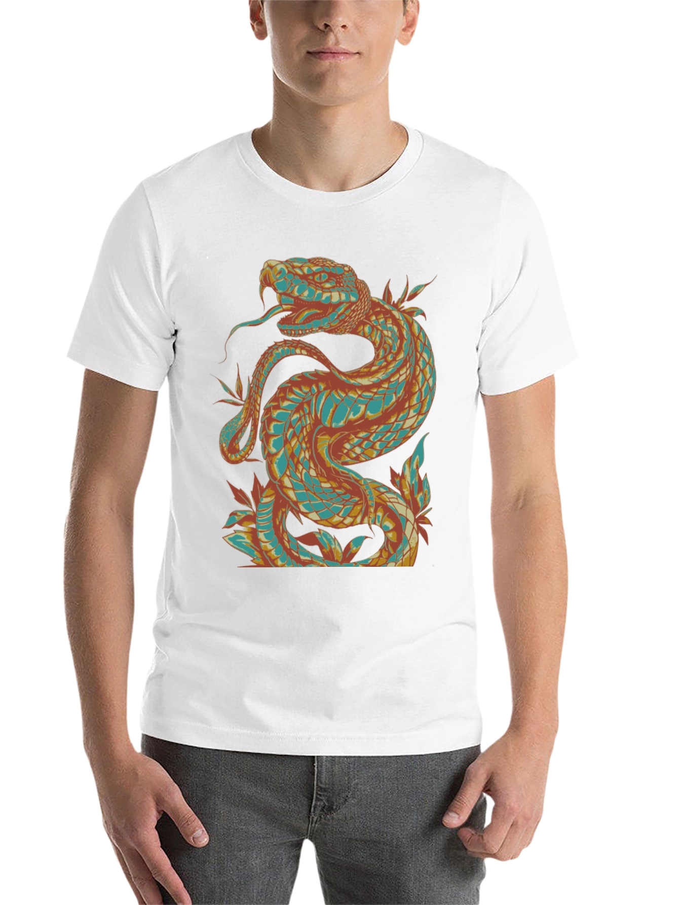 Black Snake Graphic Tee - Cool & Unique Design view 14