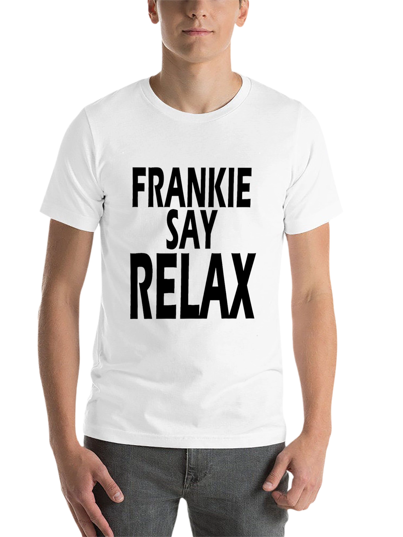 Black Frankie Say Relax Black Graphic T-Shirt view 14