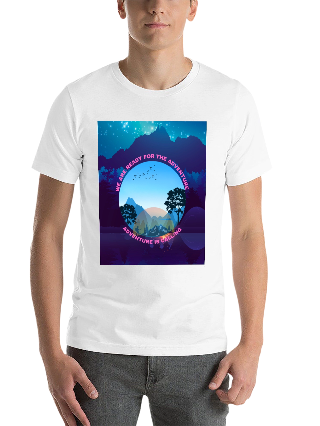 Black Adventure Calling T-Shirt - Ready for the Outdoors view 14