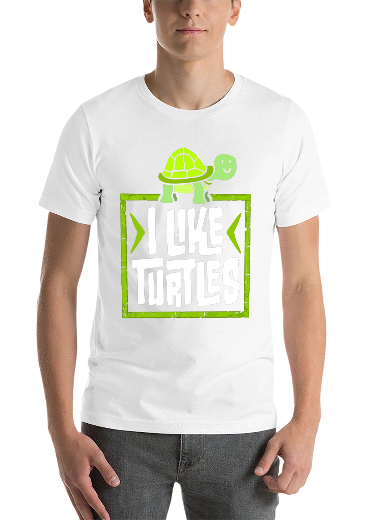 Black I Like Turtles Graphic Tee view 14