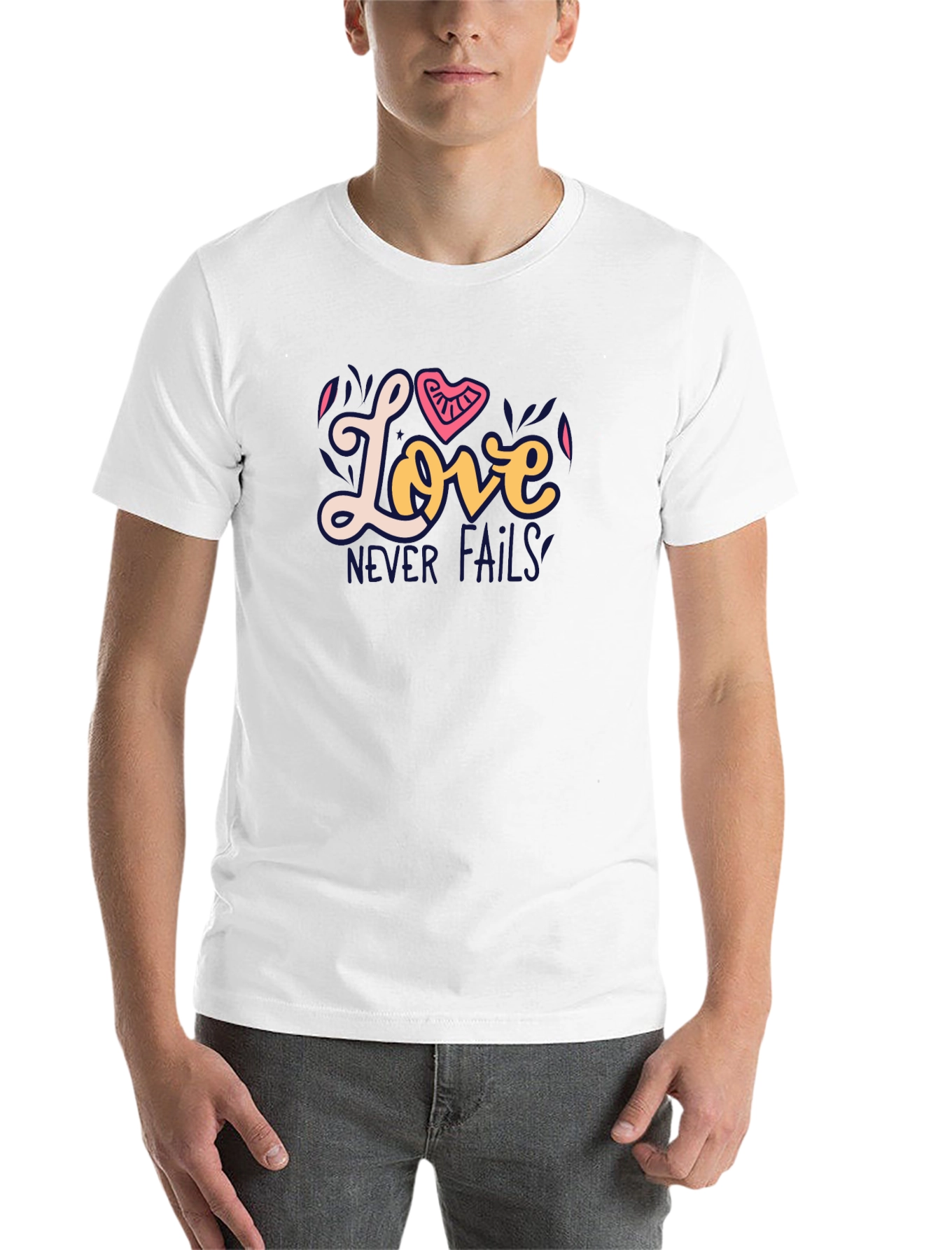 Black Love Never Fails Graphic Tee view 14