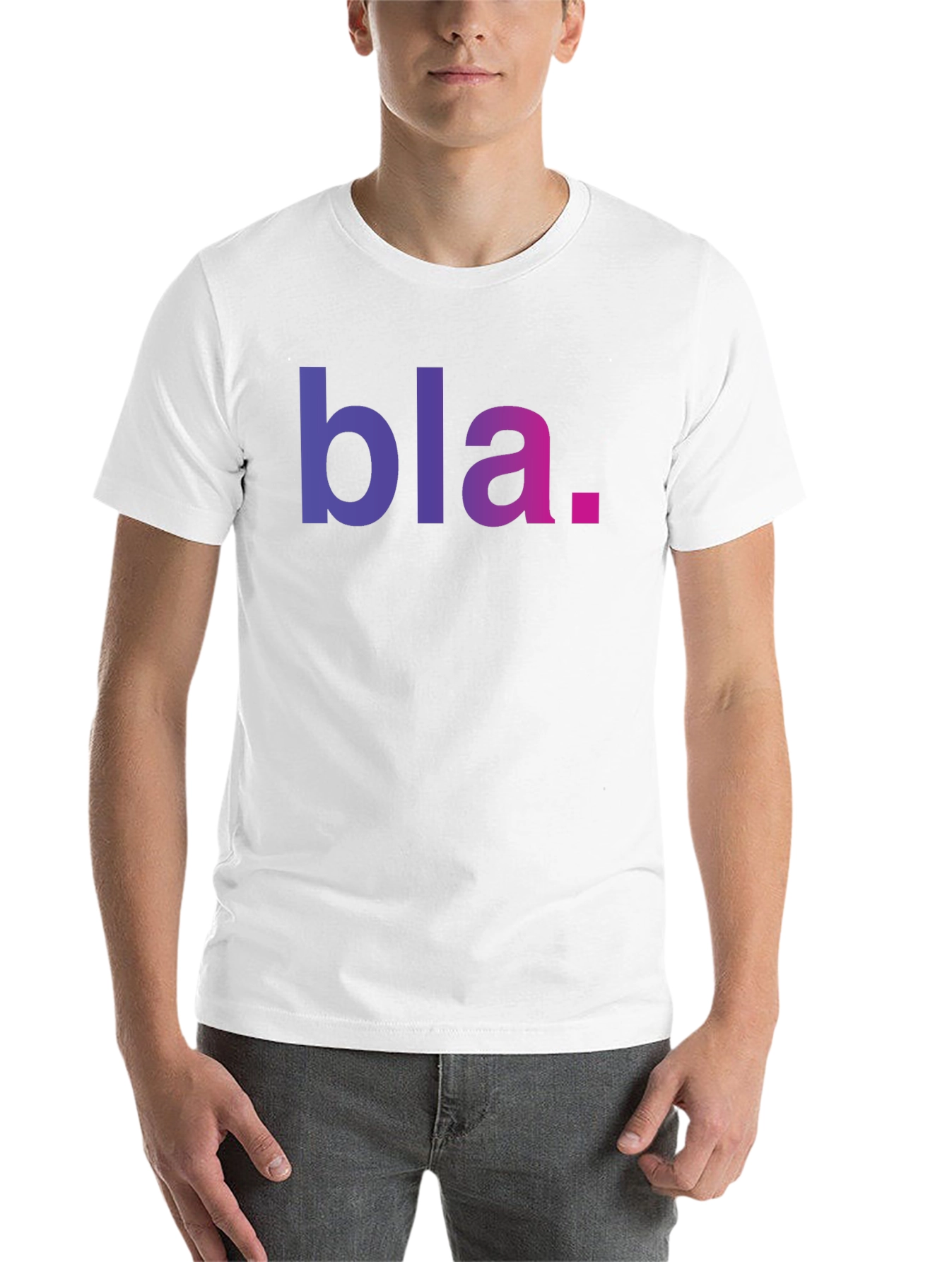 Black Bla Graphic Tee - Black Casual T-Shirt view 14