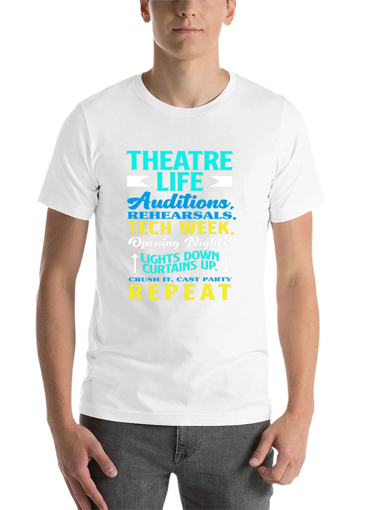 Black Theatre Life Tee: Auditions, Tech Week, Repeat! view 14