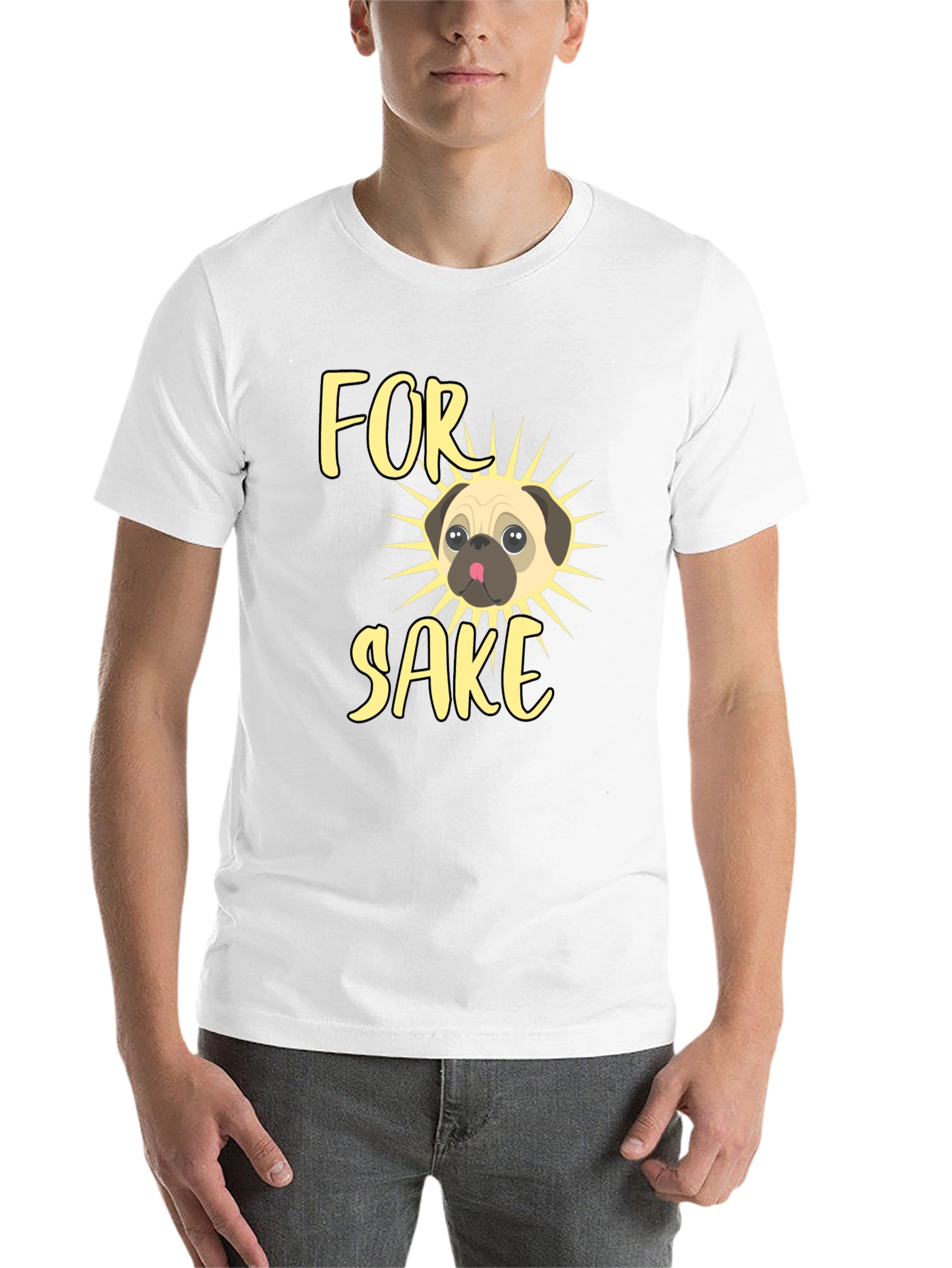 Black For Pug's Sake Men's Graphic Tee view 14