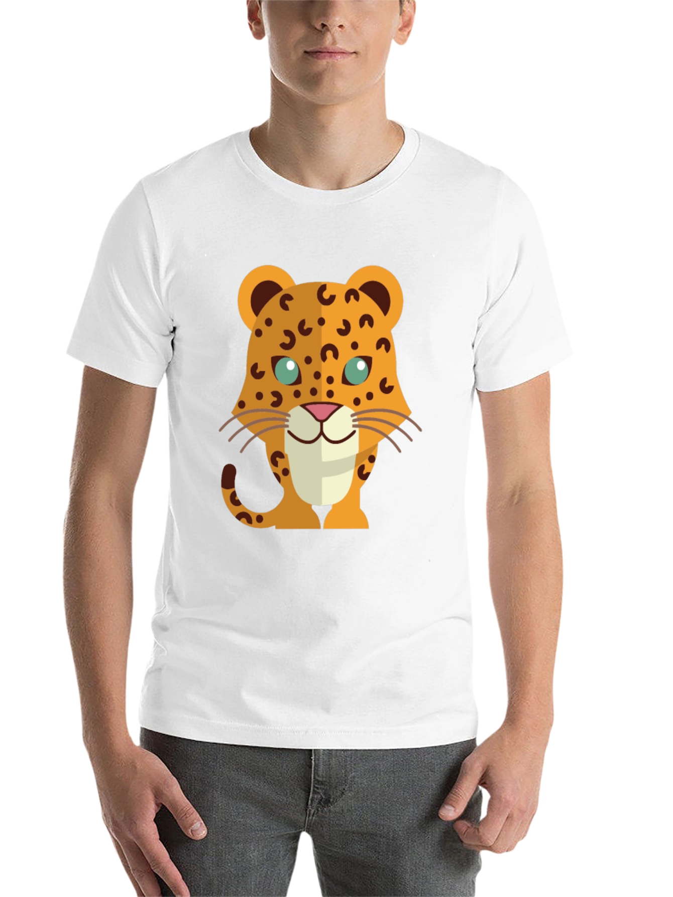 Black Leopard Graphic T-Shirt - Trendy Cartoon Design view 14