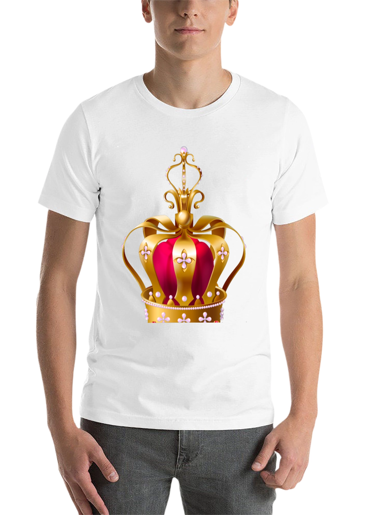 Black Regal Crown Graphic Tee - King or Queen T-Shirt view 14