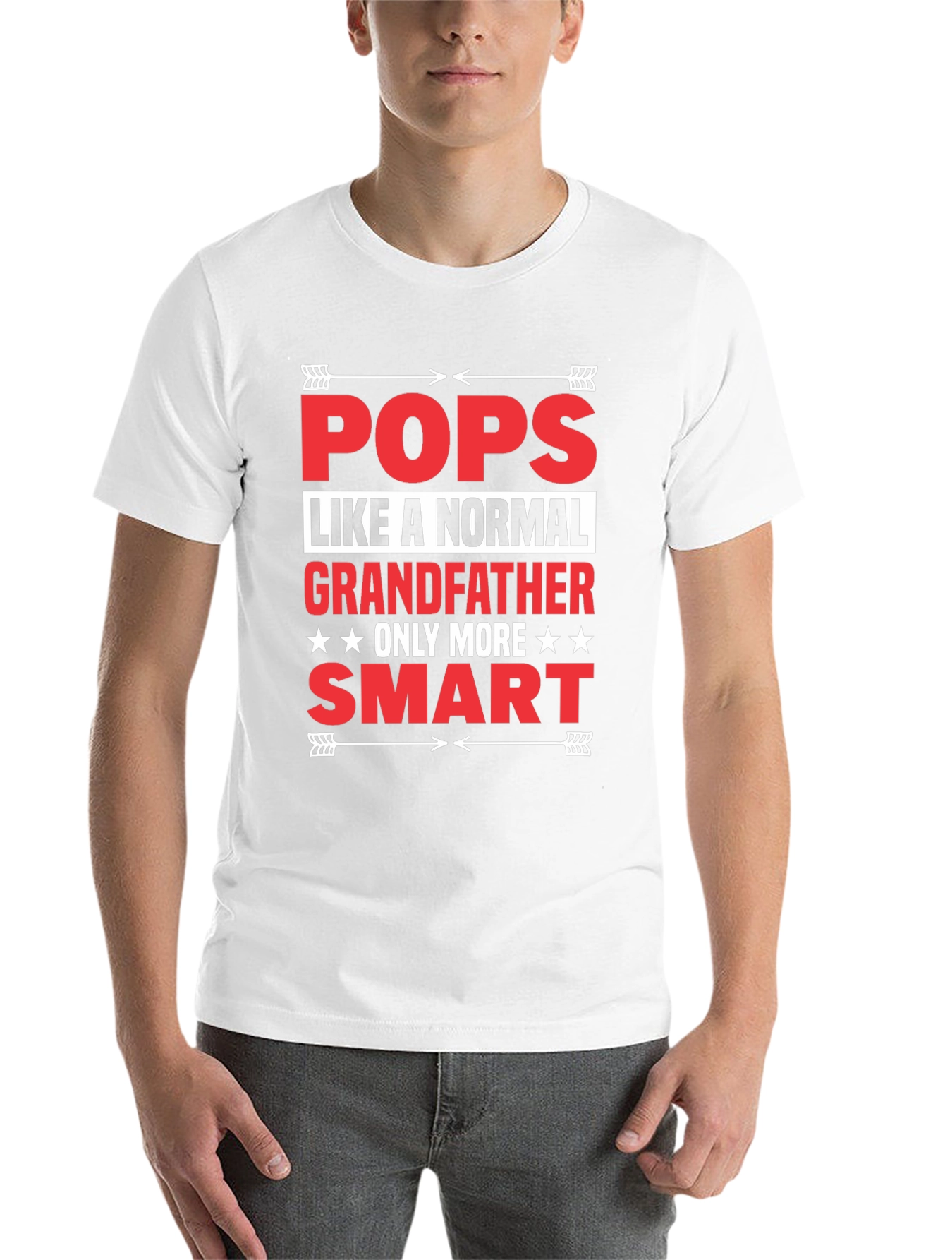 Black Funny Pops Grandfather T-Shirt view 14