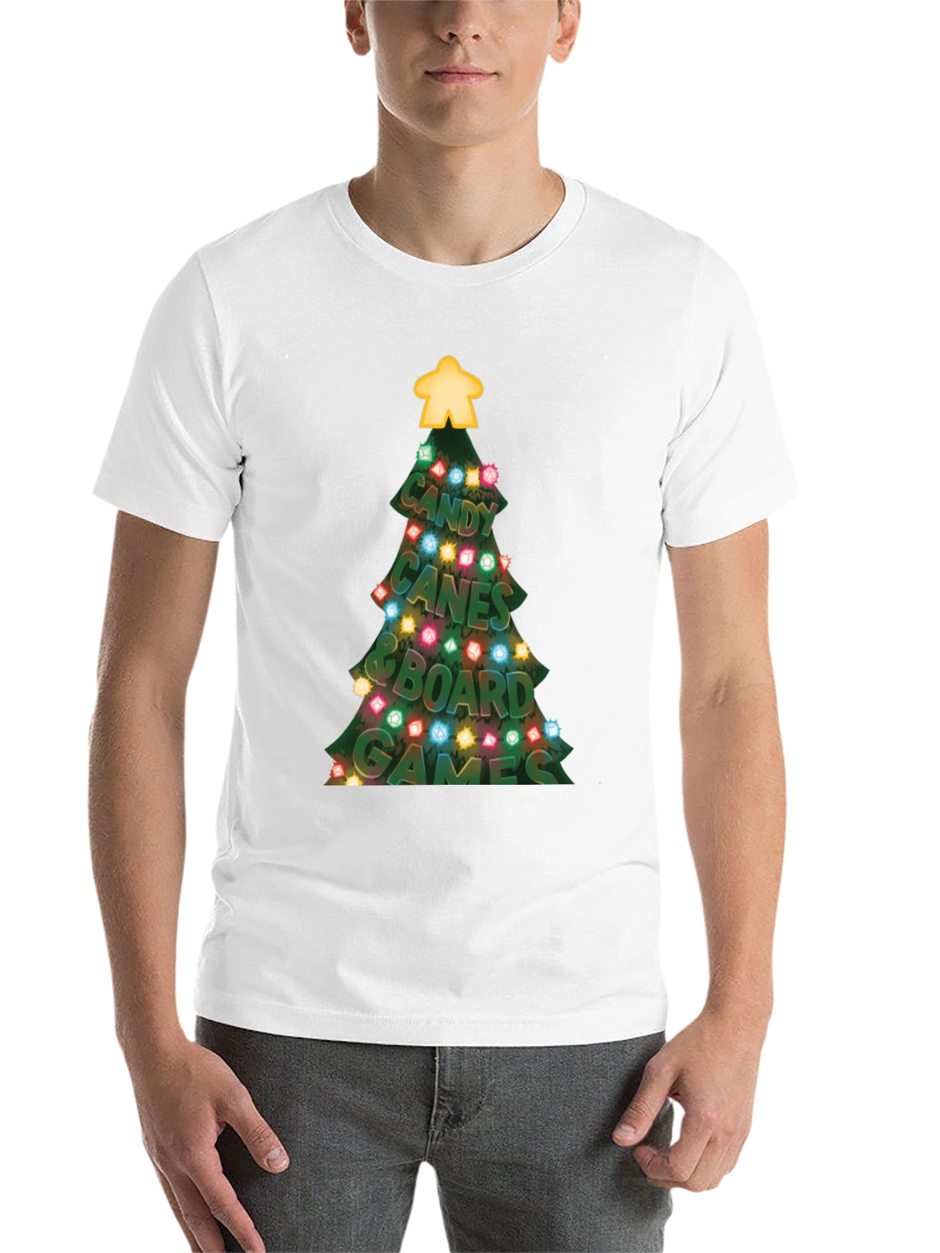 Black Festive Board Game Christmas T-Shirt view 14