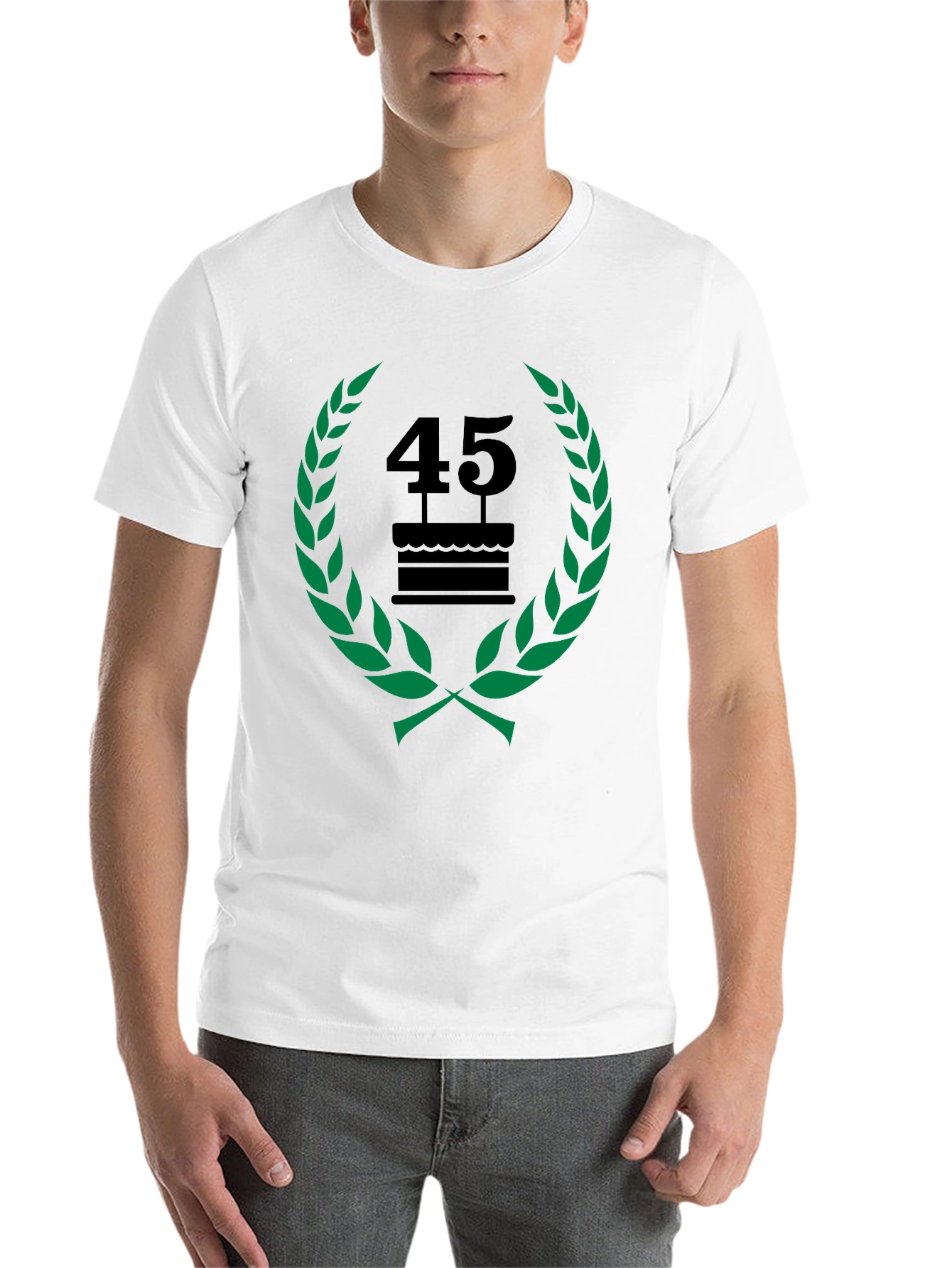 Black 45th Birthday Celebration T-Shirt - Black view 14