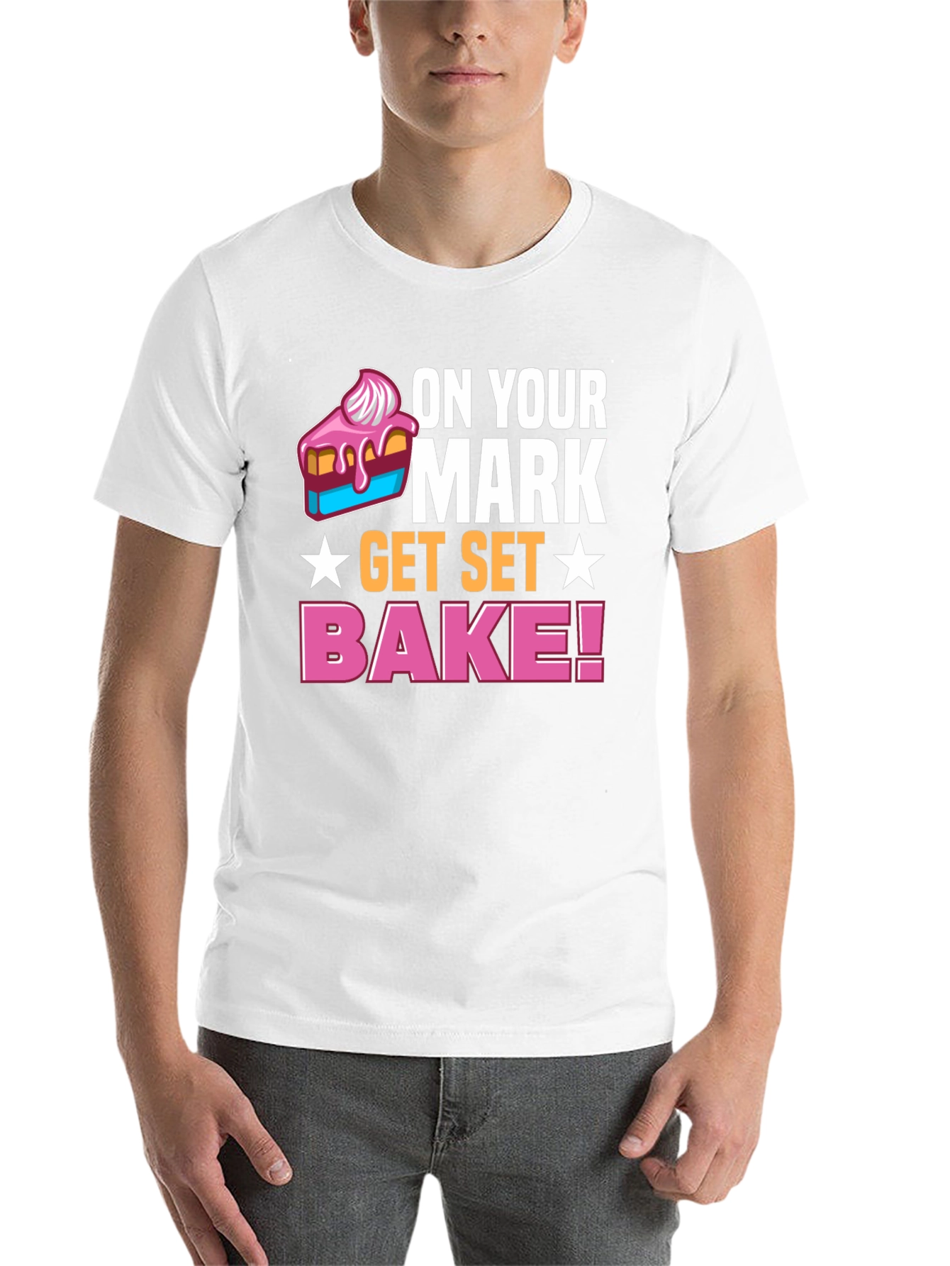 Black On Your Mark Get Set Bake! T-Shirt view 14